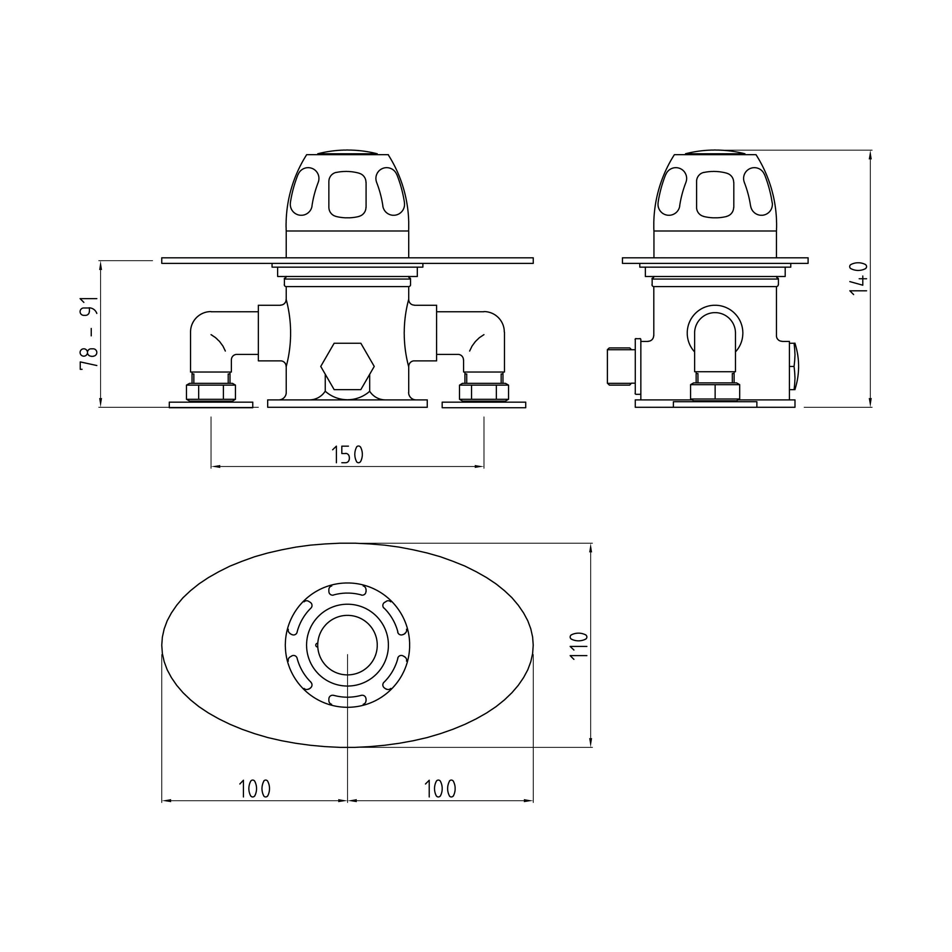 Contemporary Round Exposed Sequential Thermostatic Shower Valve with Lever Handle - Chrome - Balterley - Image 2