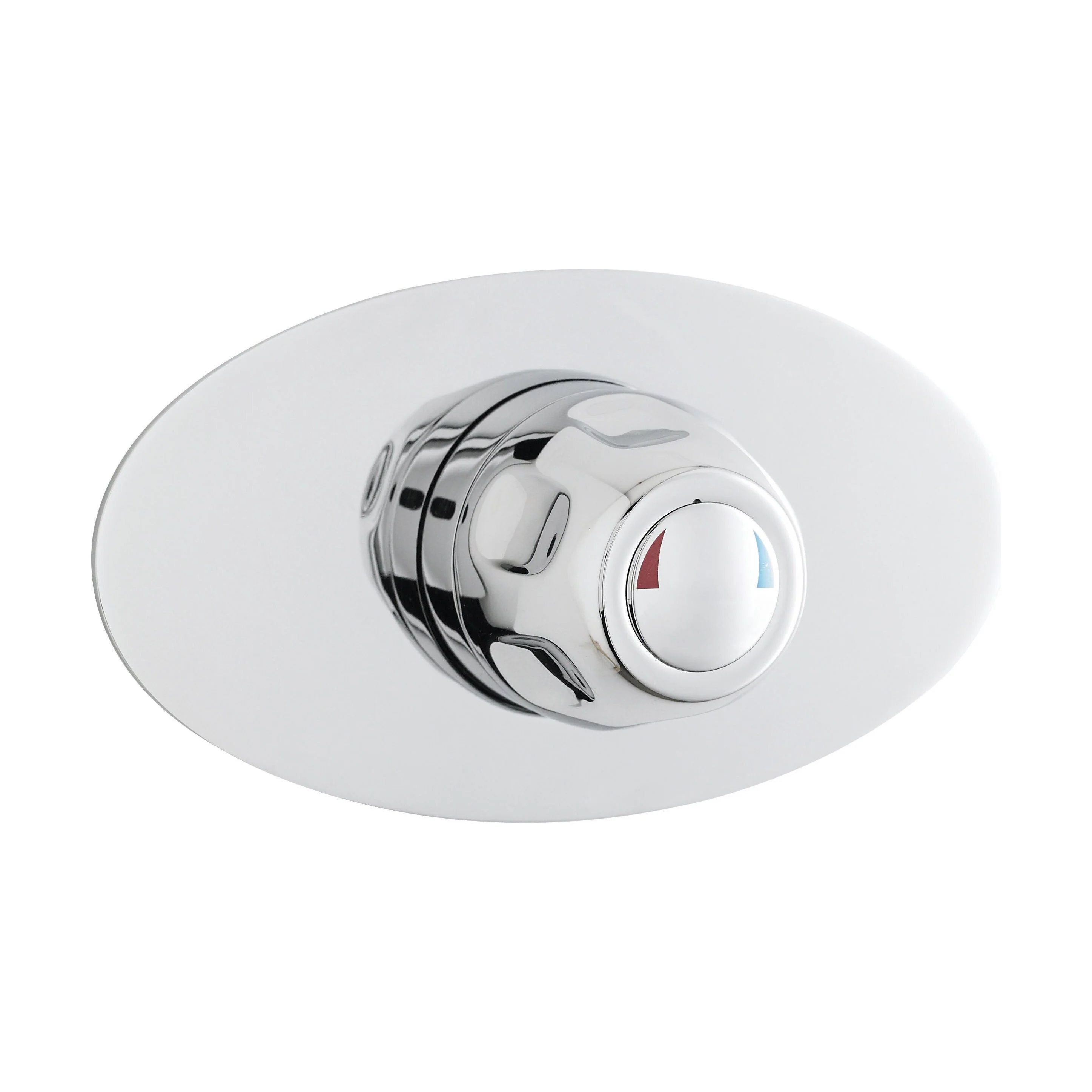 Contemporary Round Concealed Sequential Thermostatic Shower Valve - Chrome - Balterley