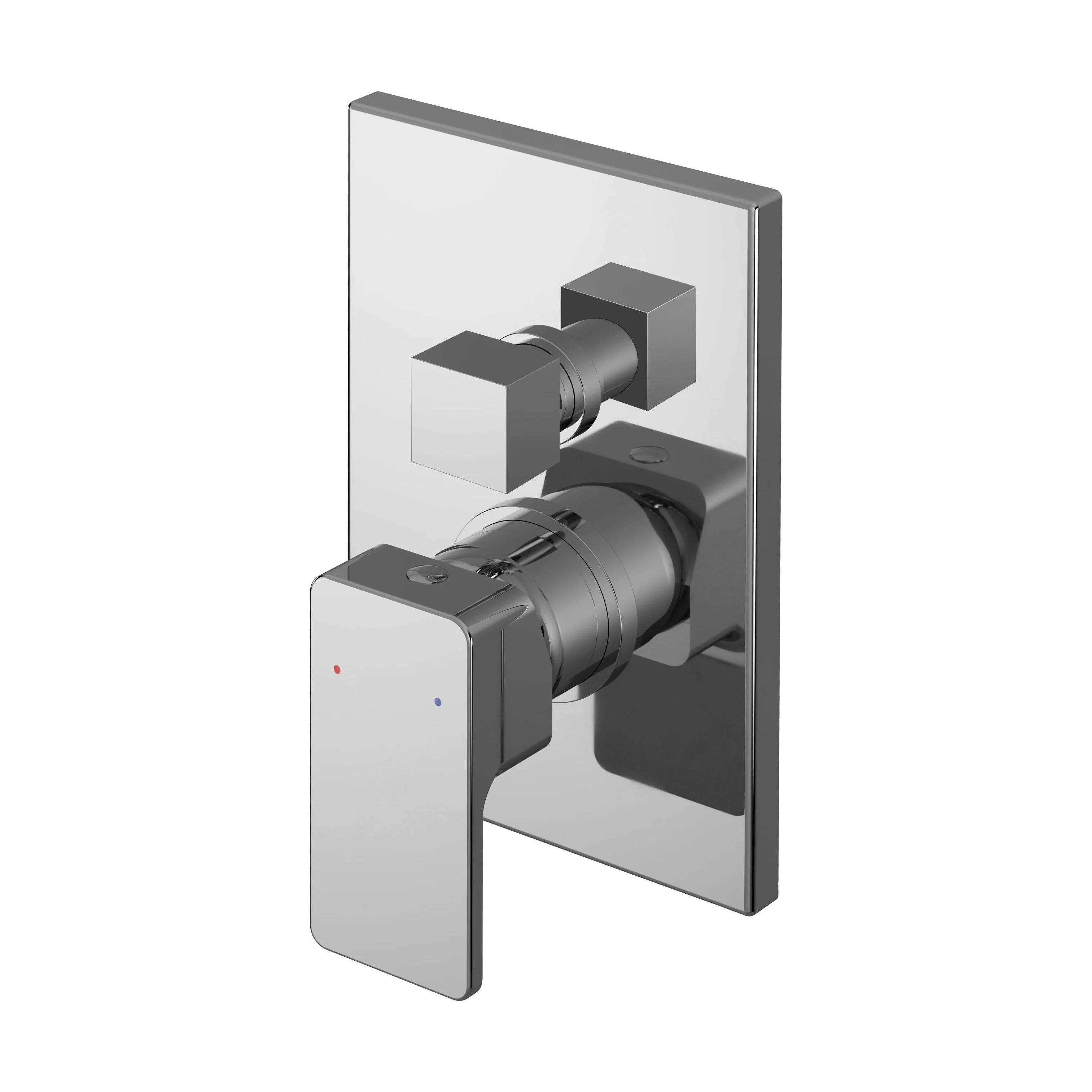 Empire Square Concealed Manual Shower Valve with Diverter (2 Outlets) - Chrome - Balterley