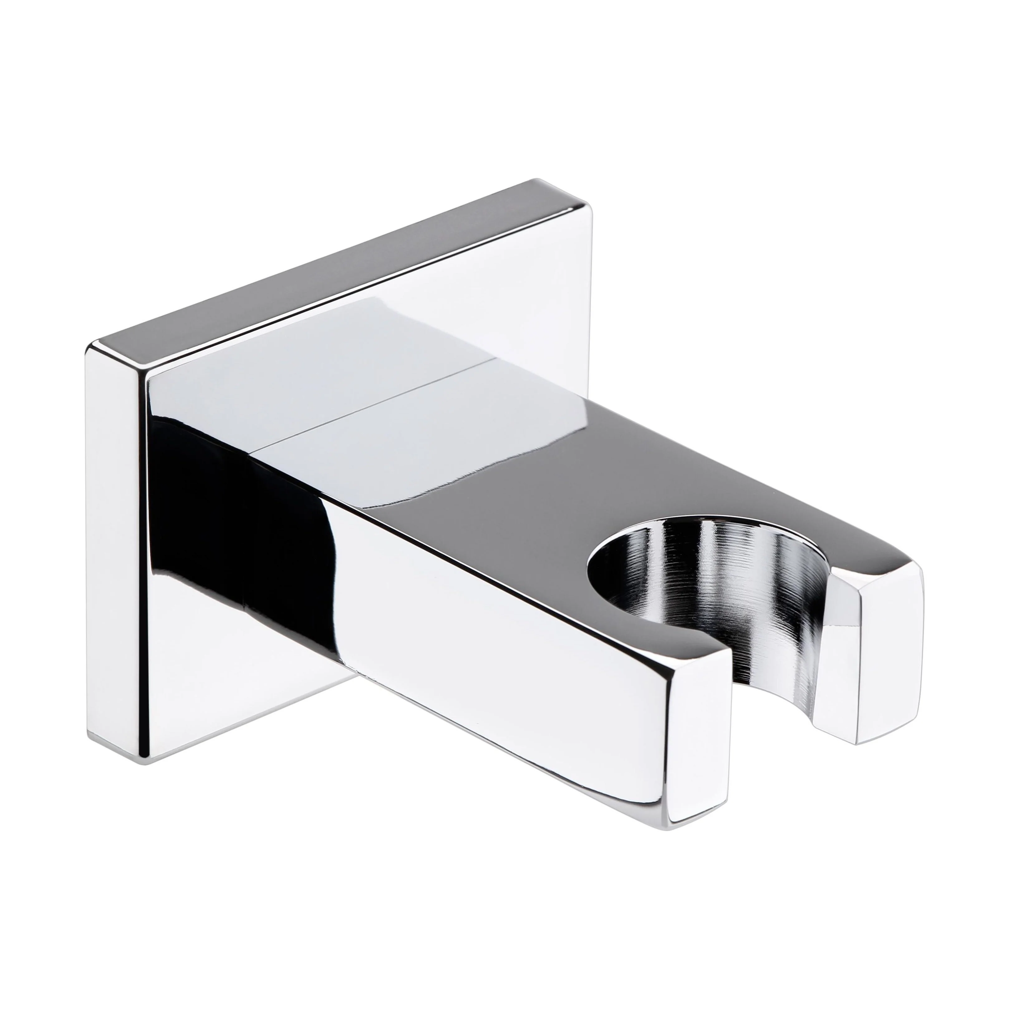 Square Chrome Wall Mounted Shower Head Bracket