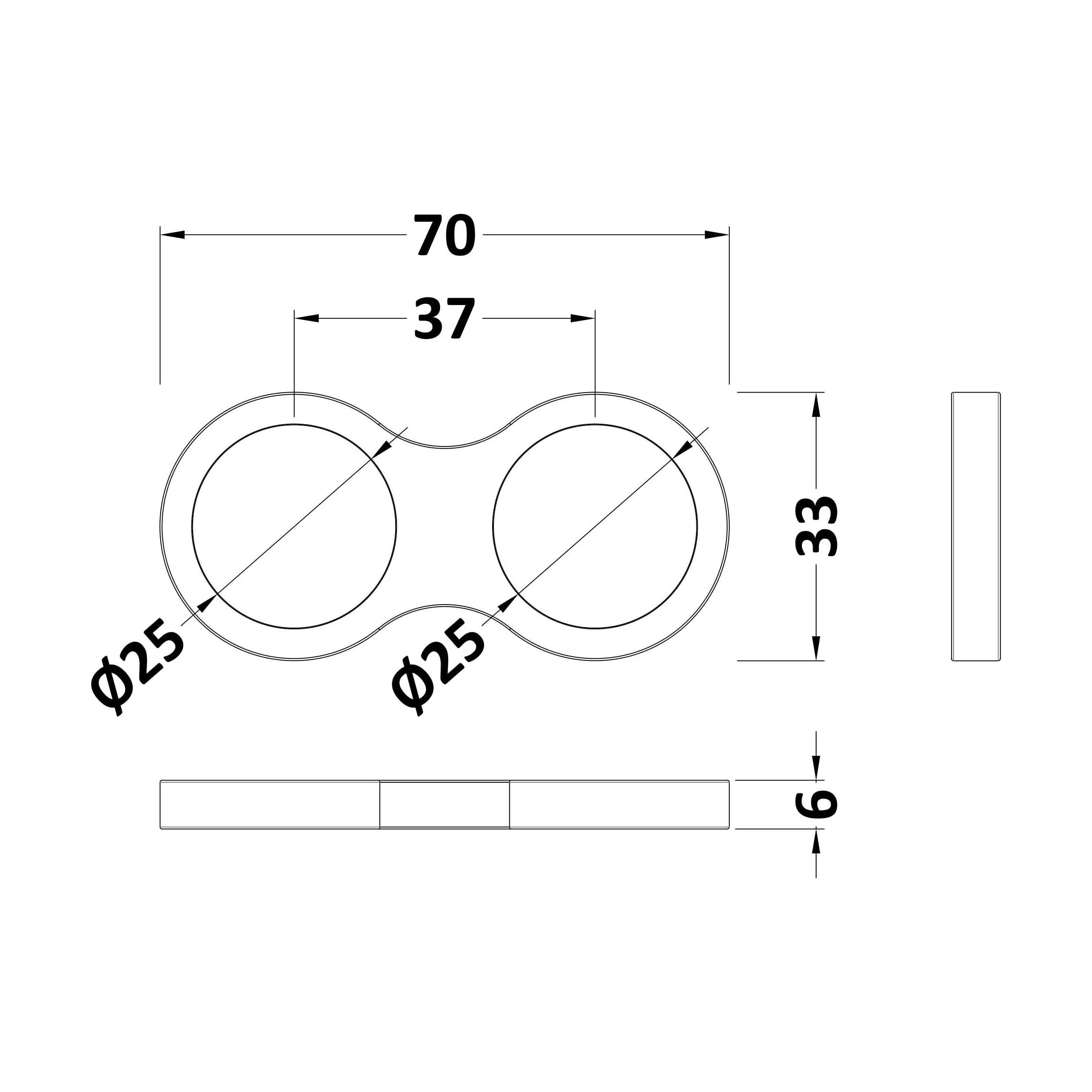 Shower Accessories Universal Shower Hose Retainer - Chrome - Balterley - Image 2