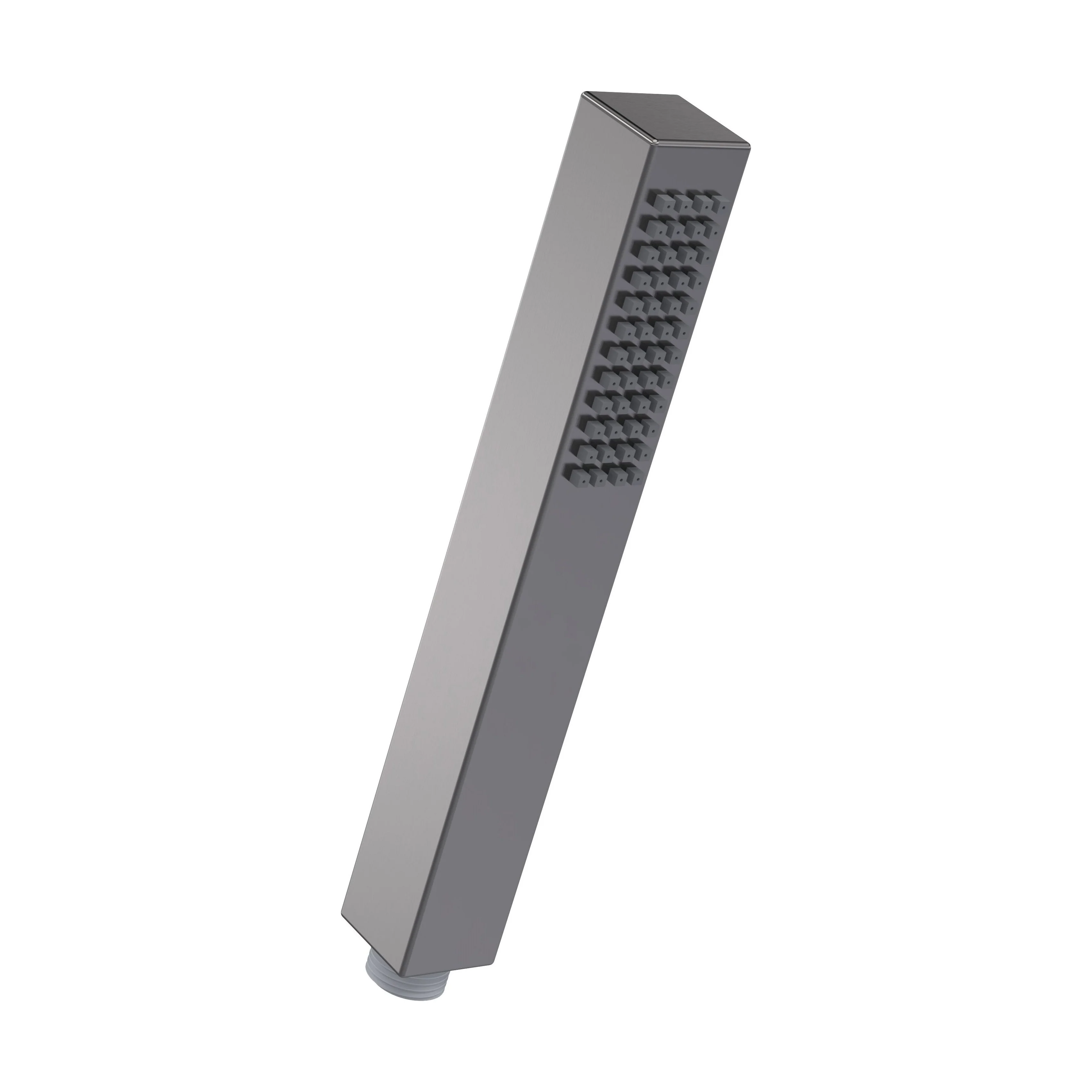 Balterley Contemporary Minimalist Square Single Function Shower Handset - Brushed Pewter