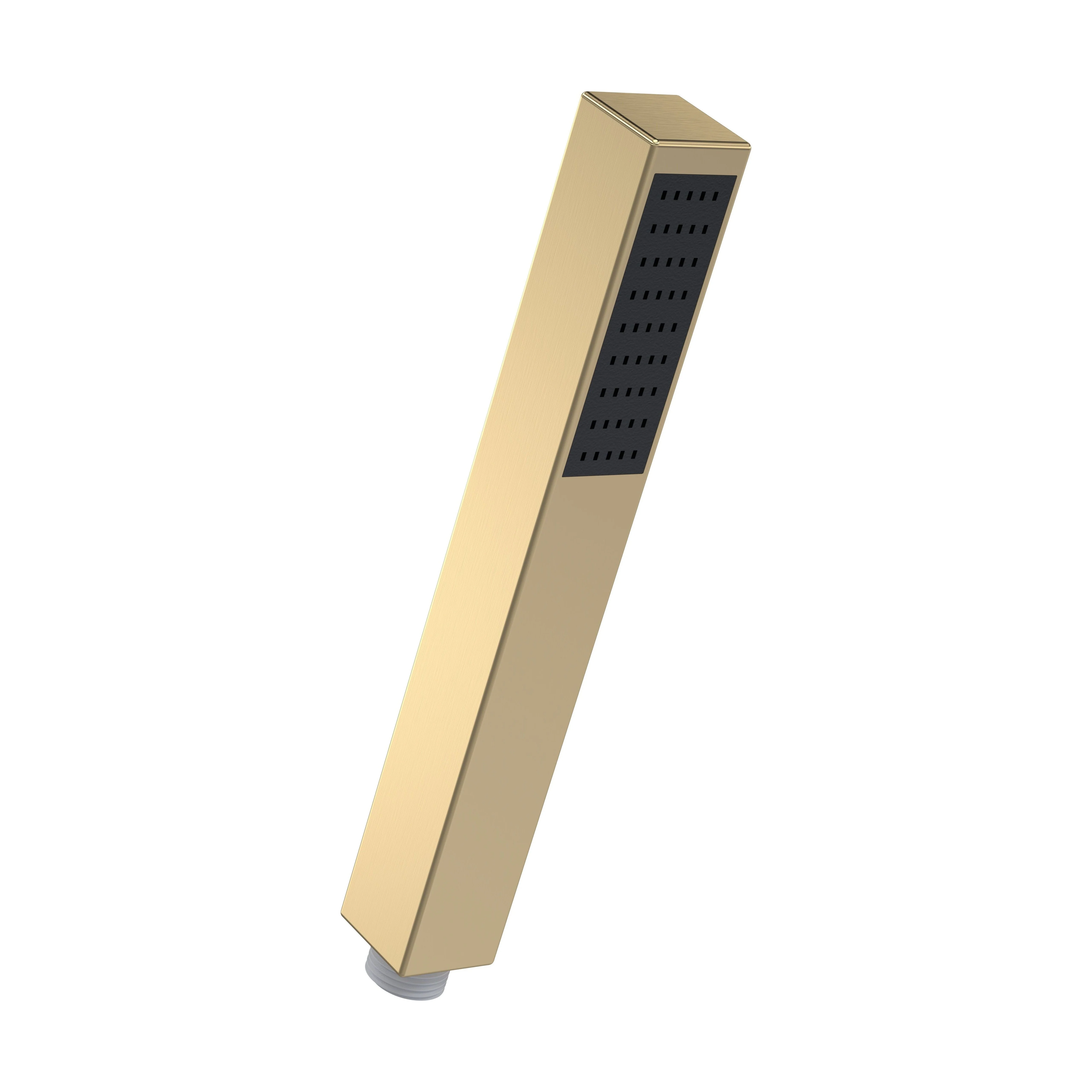 Balterley Contemporary Minimalist Square Single Function Shower Handset - Brushed Brass