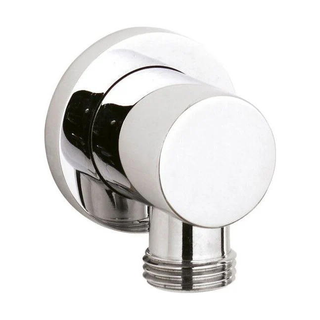 Round Minimalist Outlet Elbow - Chrome