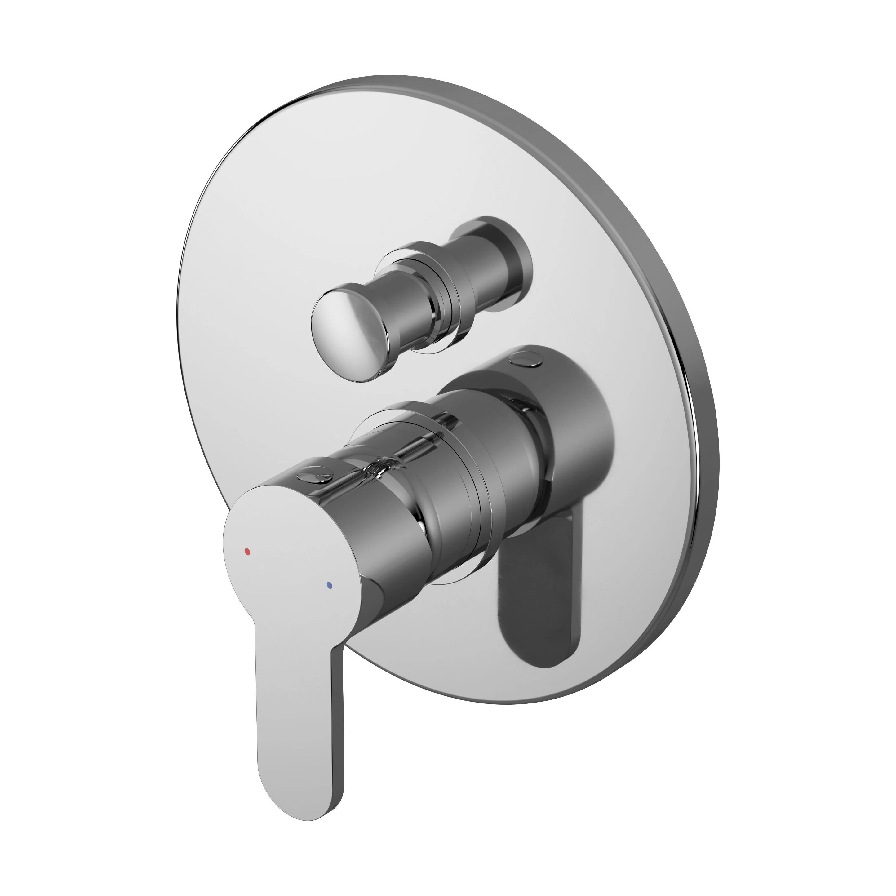 Balterley Pride Round Concealed Manual Shower Valve with Diverter 2 Outlets - Chrome