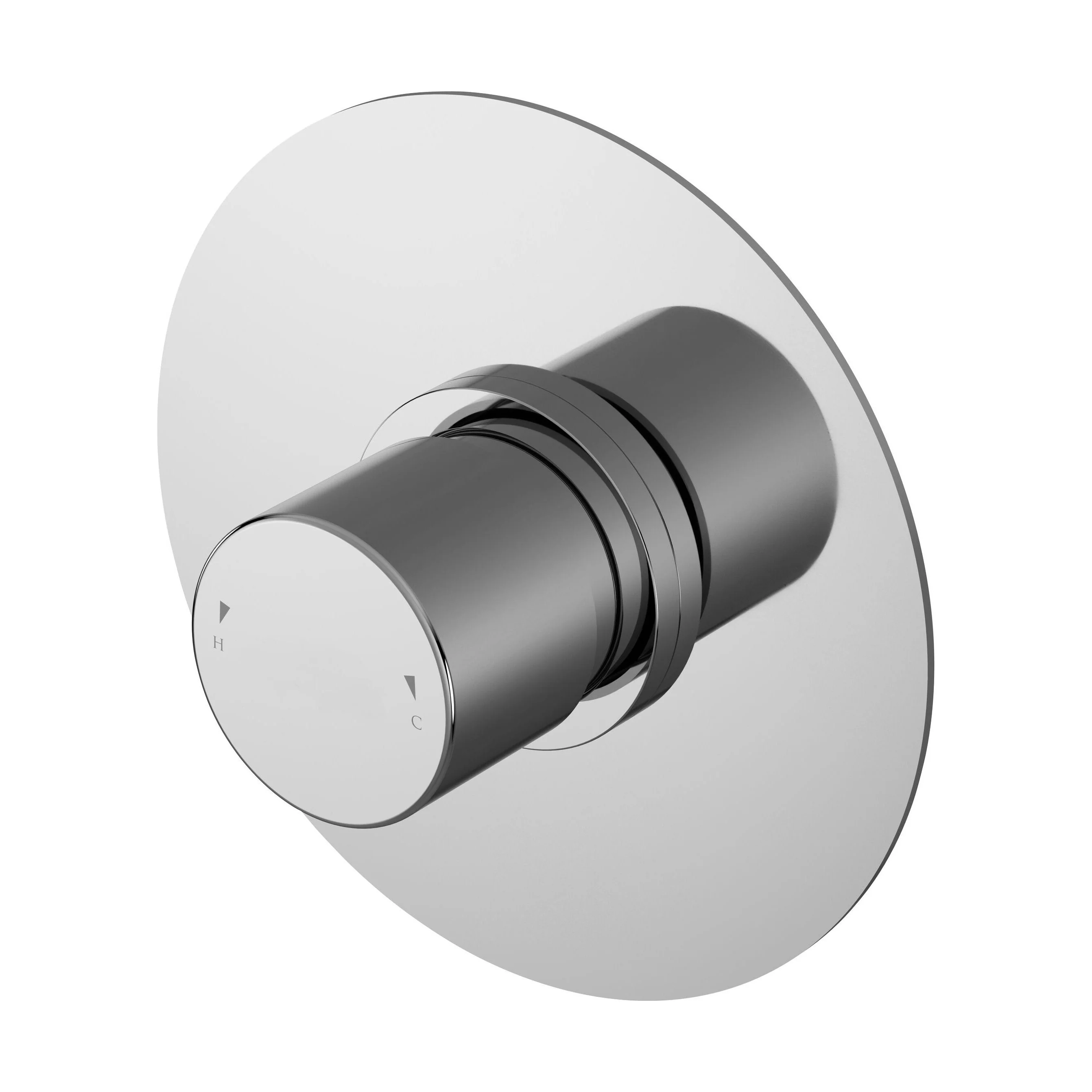 Balterley Pride Round Concealed Temperature Control Valve - Chrome