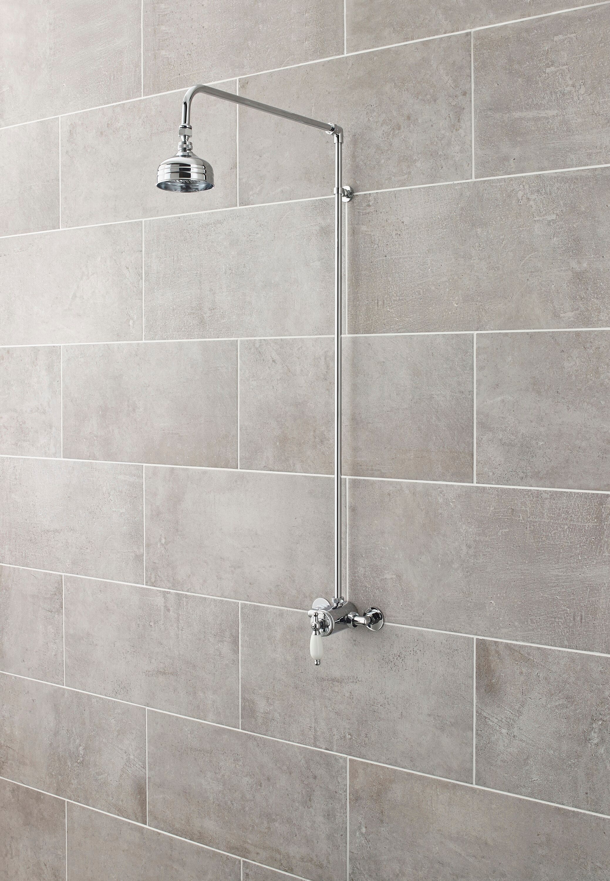 Rigid Riser Shower Kit with Swivel Spout - Chrome - Image 2