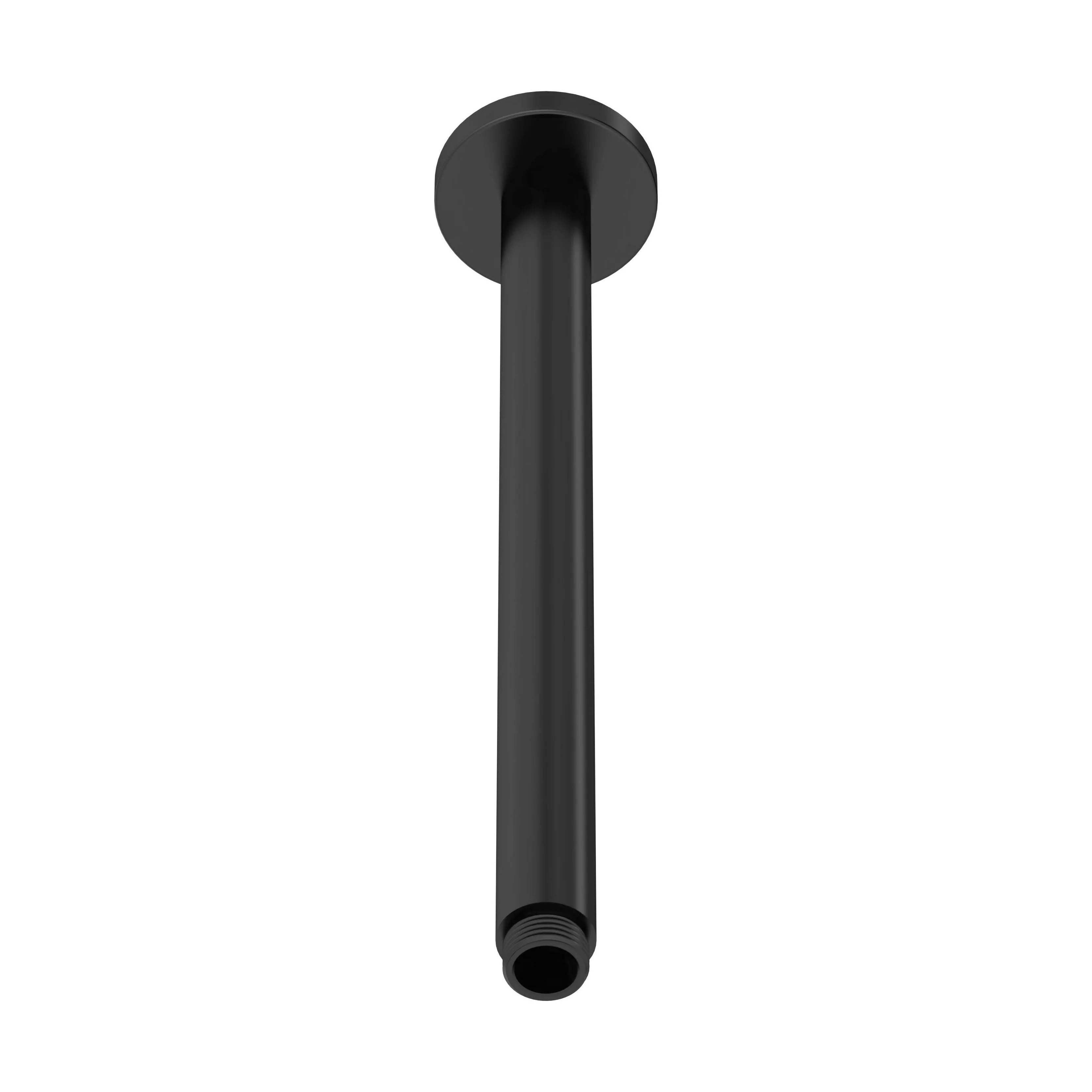 Balterley Round Ceiling Mount Shower Arm - 300mm - Matt Black
