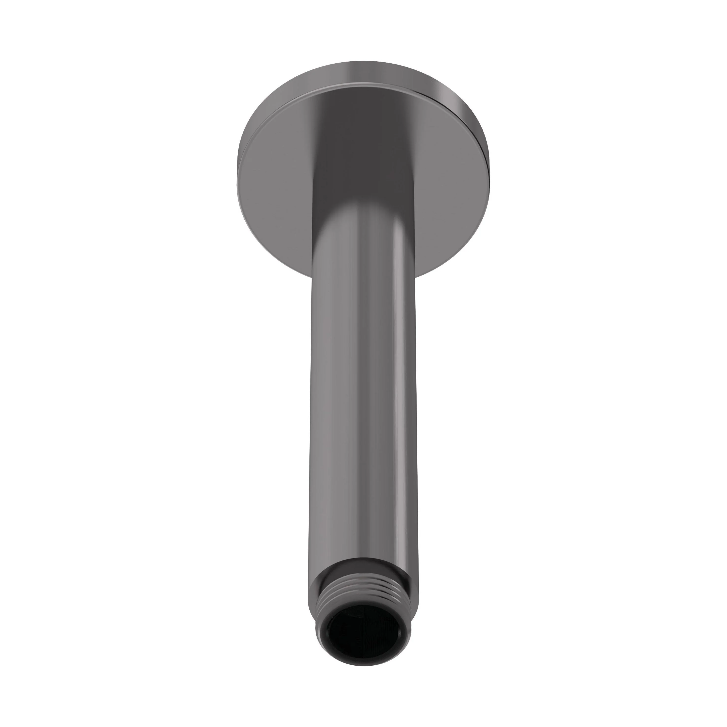 Balterley Round Ceiling Mount Shower Arm - 150mm - Brushed Pewter - Image 2