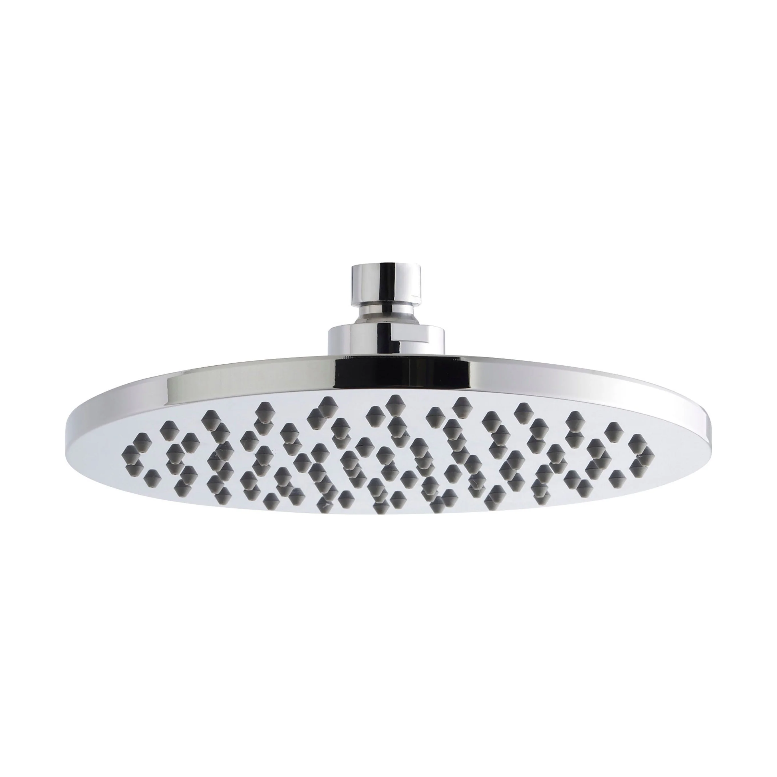 Balterley Pride Round Easyclean Fixed Shower Head 200mm, Modern Design, High Flow - Chrome Finish