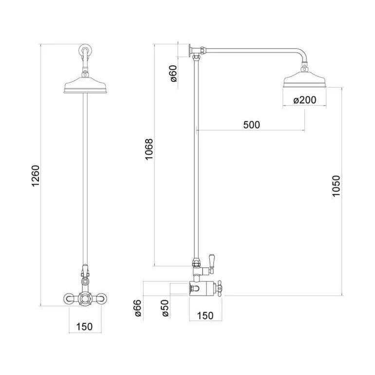Aspire Trad Exposed Thermo Shower Set - Image 2