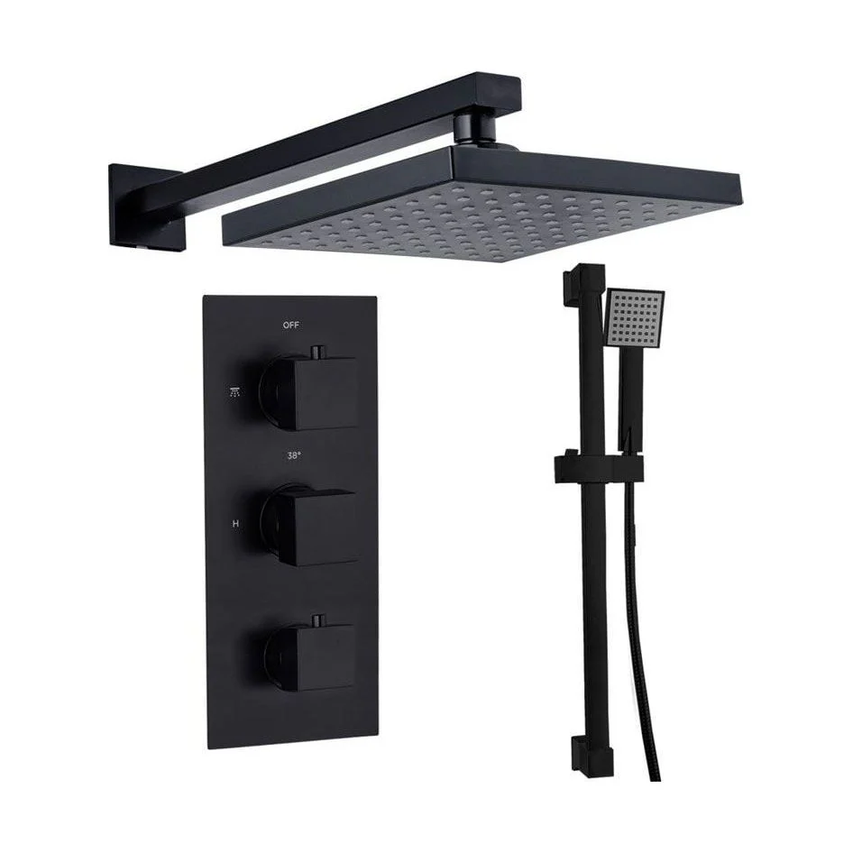 Raffa Conc Thermo Shower Set BLK