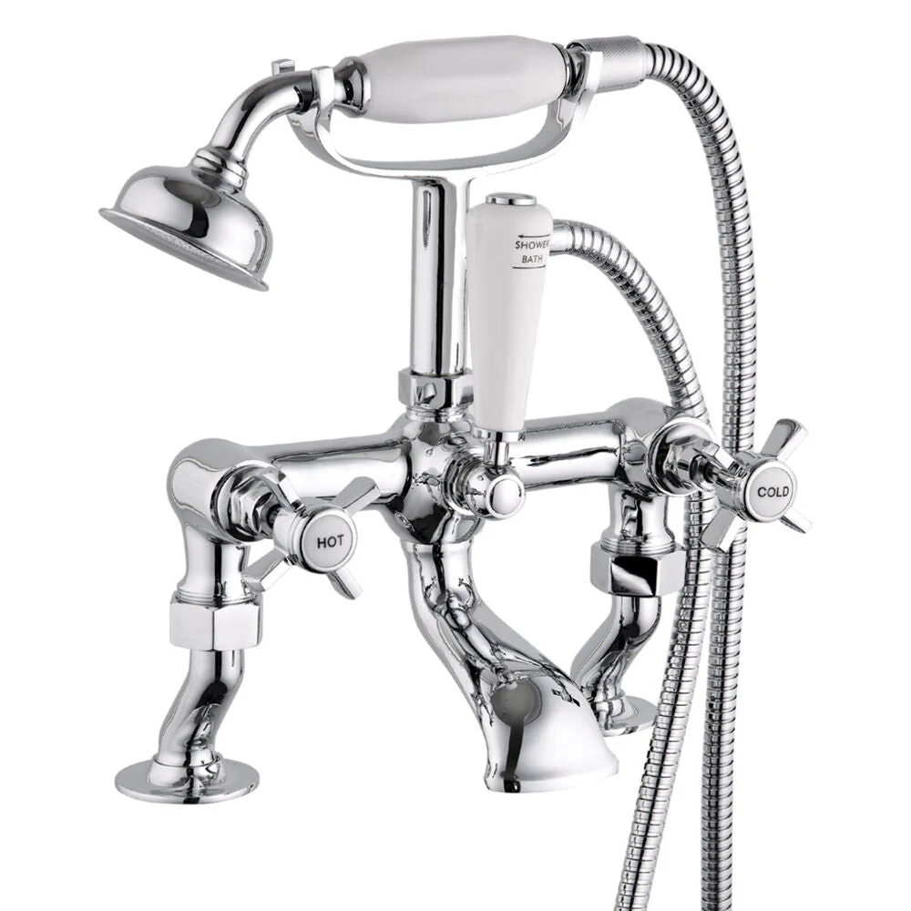 Bayswater Cranked Bath Shower Mixer