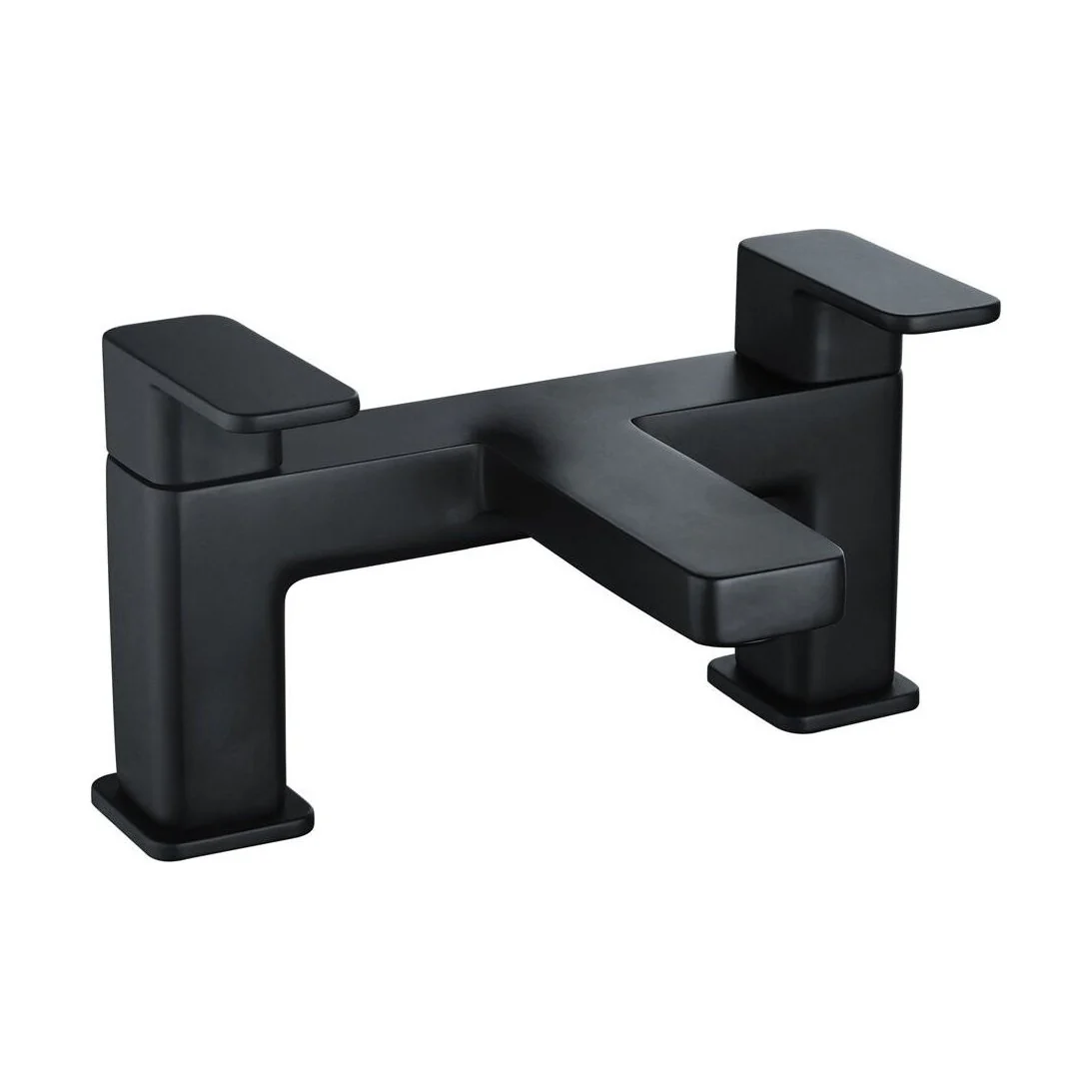 Modern Bathroom Soft Square Bath Filler Tap - Chrome - Image 2