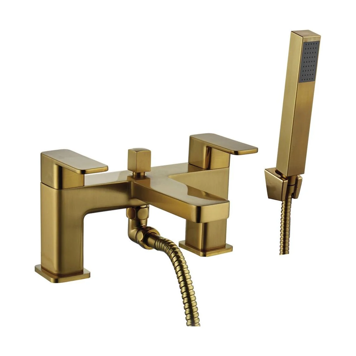 Modern Bathroom Soft Square Bath Shower Mixer Tap - Chrome - Image 3