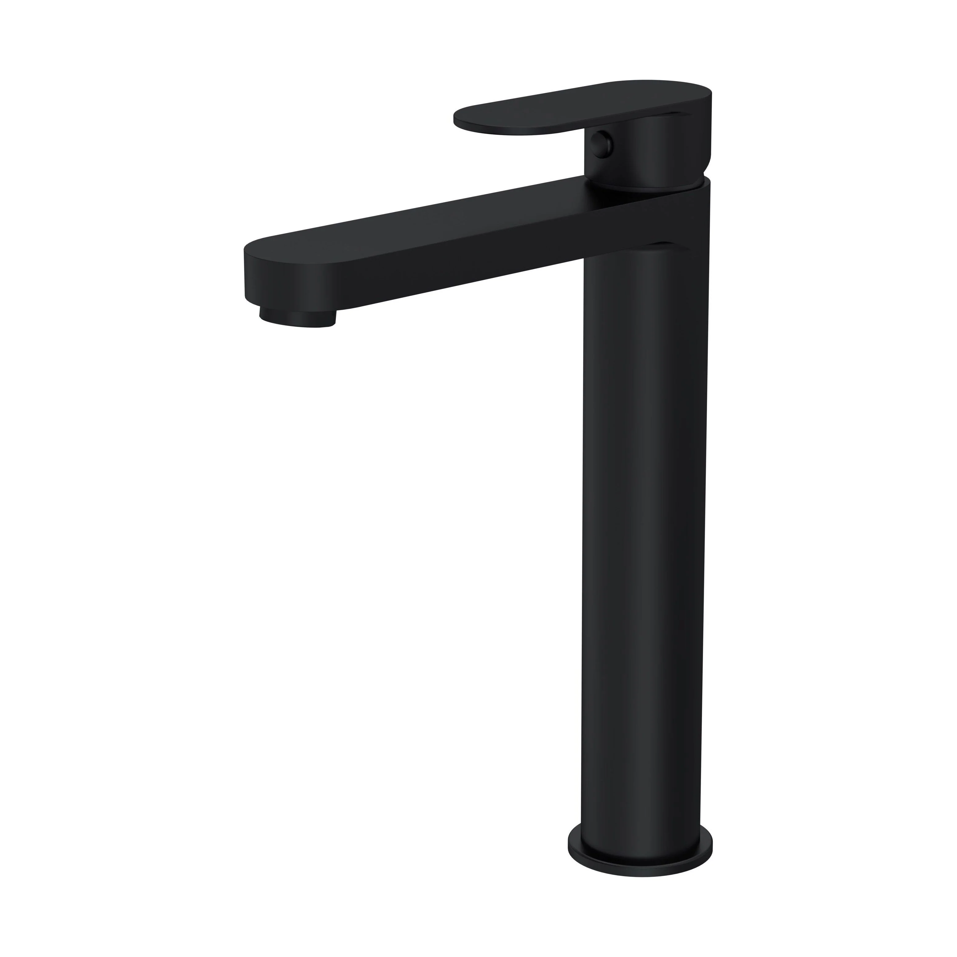 Balterley Cascade Round Tall Mono Basin Mixer Tap - Matt Black