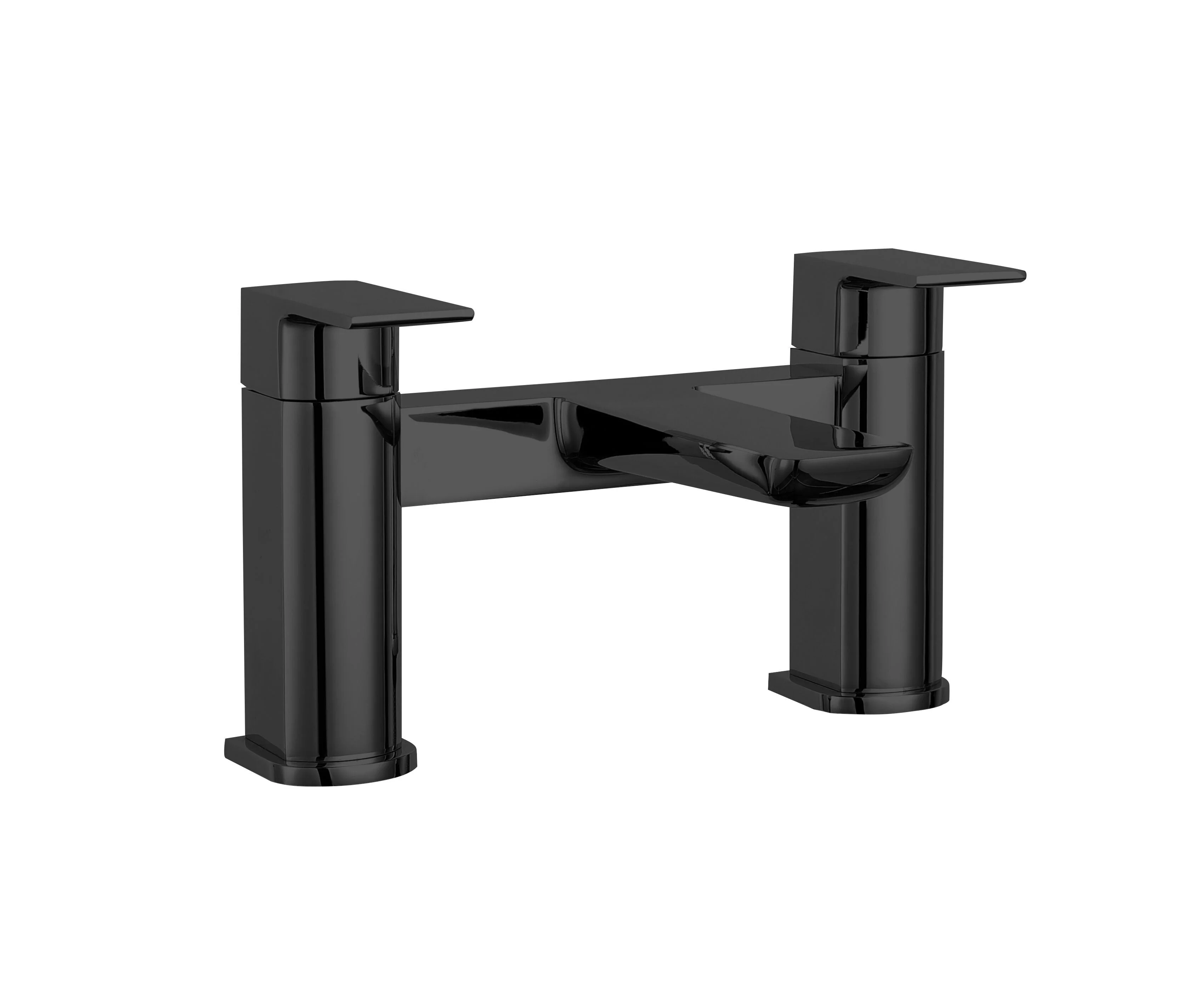 Balterley Contemporary Soft Square Dual Lever Deck Mounted Bath Filler Tap with 1/4 Turn Ceramic Disc, 136 x 230 x 147mm, Chrome - Image 4