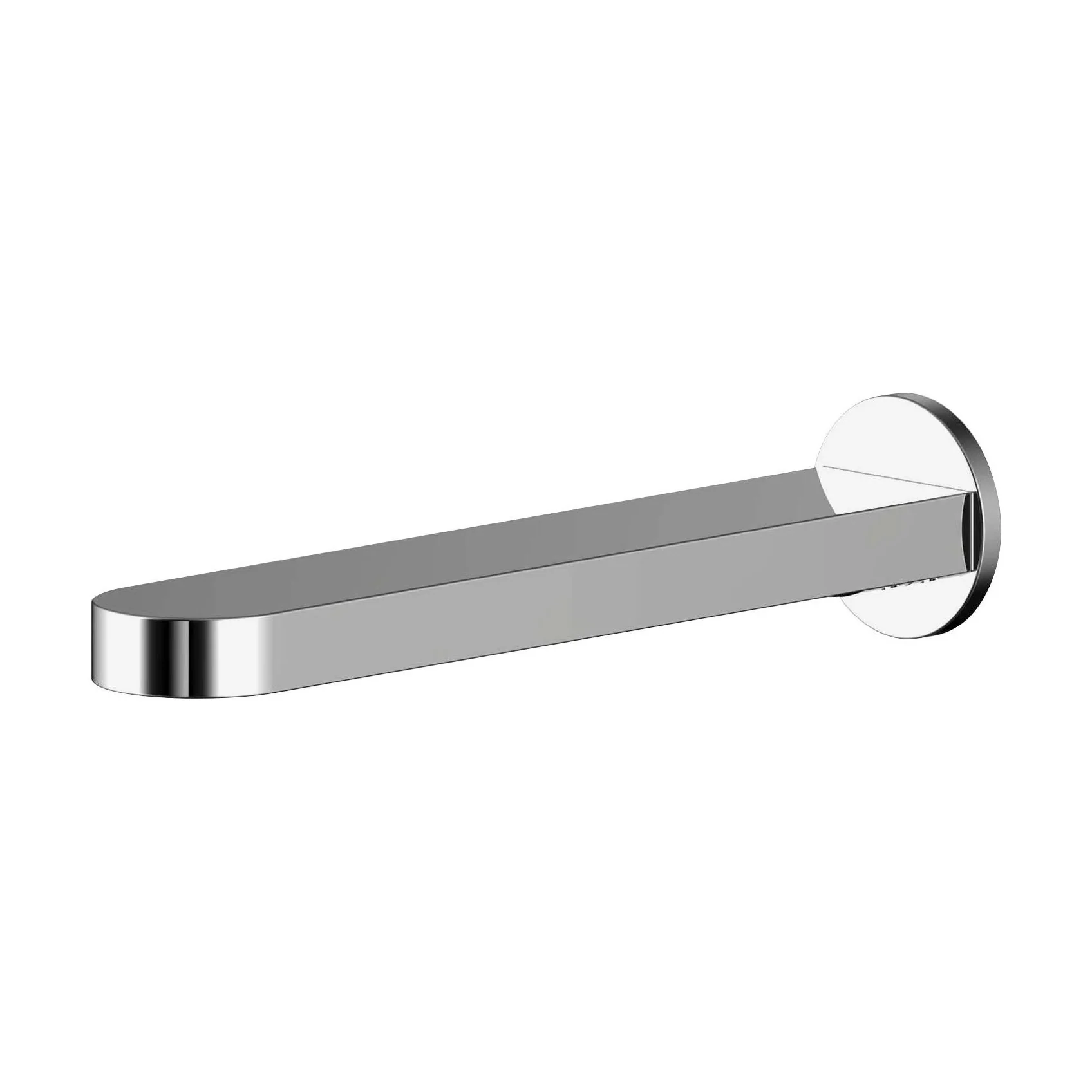 Balterley Current Modern Round Wall Mounted Bath Spout with Smooth Water Flow Design - Polished Chrome Finish - Image 2