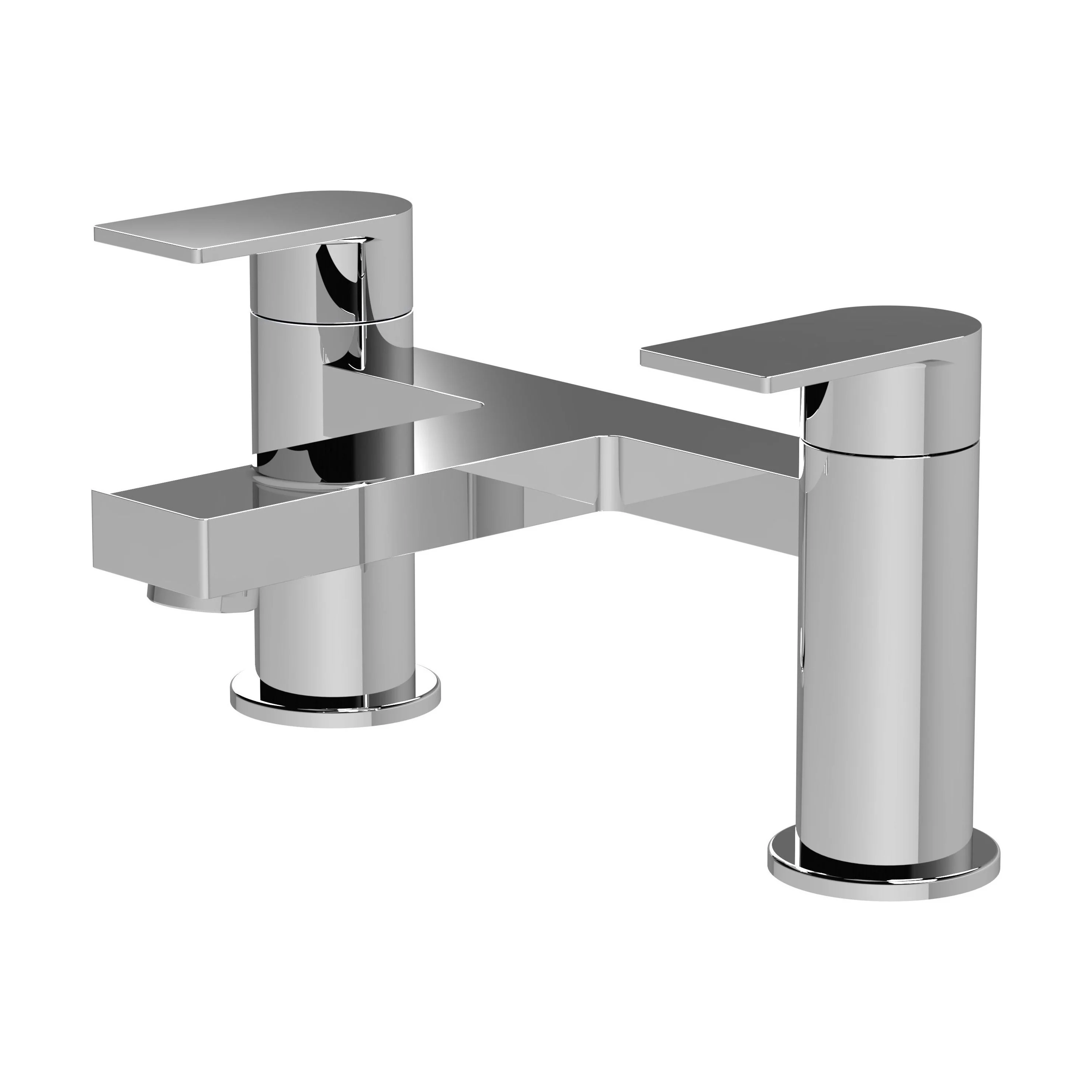 Contemporary Deck Mounted Bath Filler Tap - Chrome - Balterley - Image 3