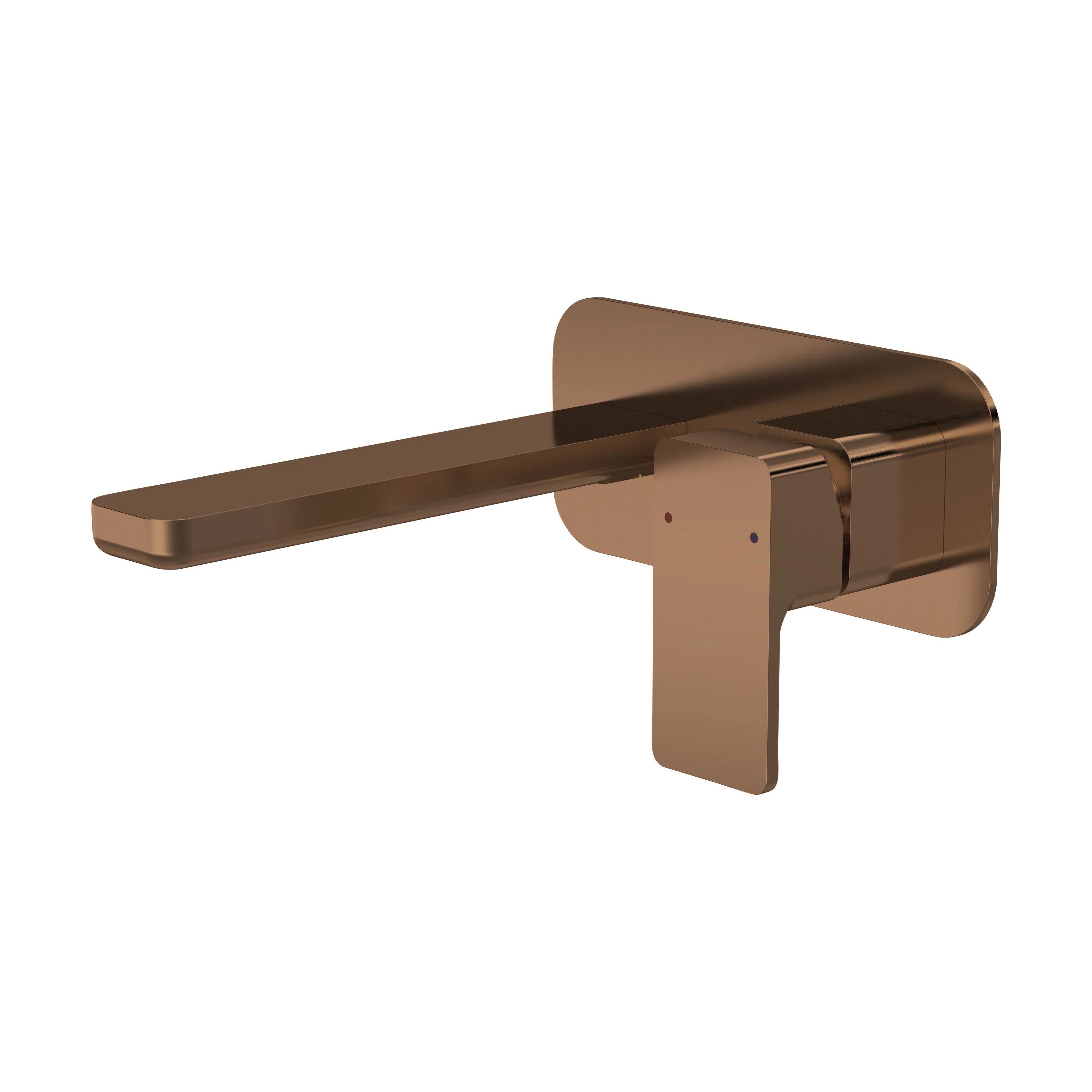 Swinscoe Contemporary Square Wall Mounted 2 Tap Hole Basin Mixer Tap - Choice of Finish