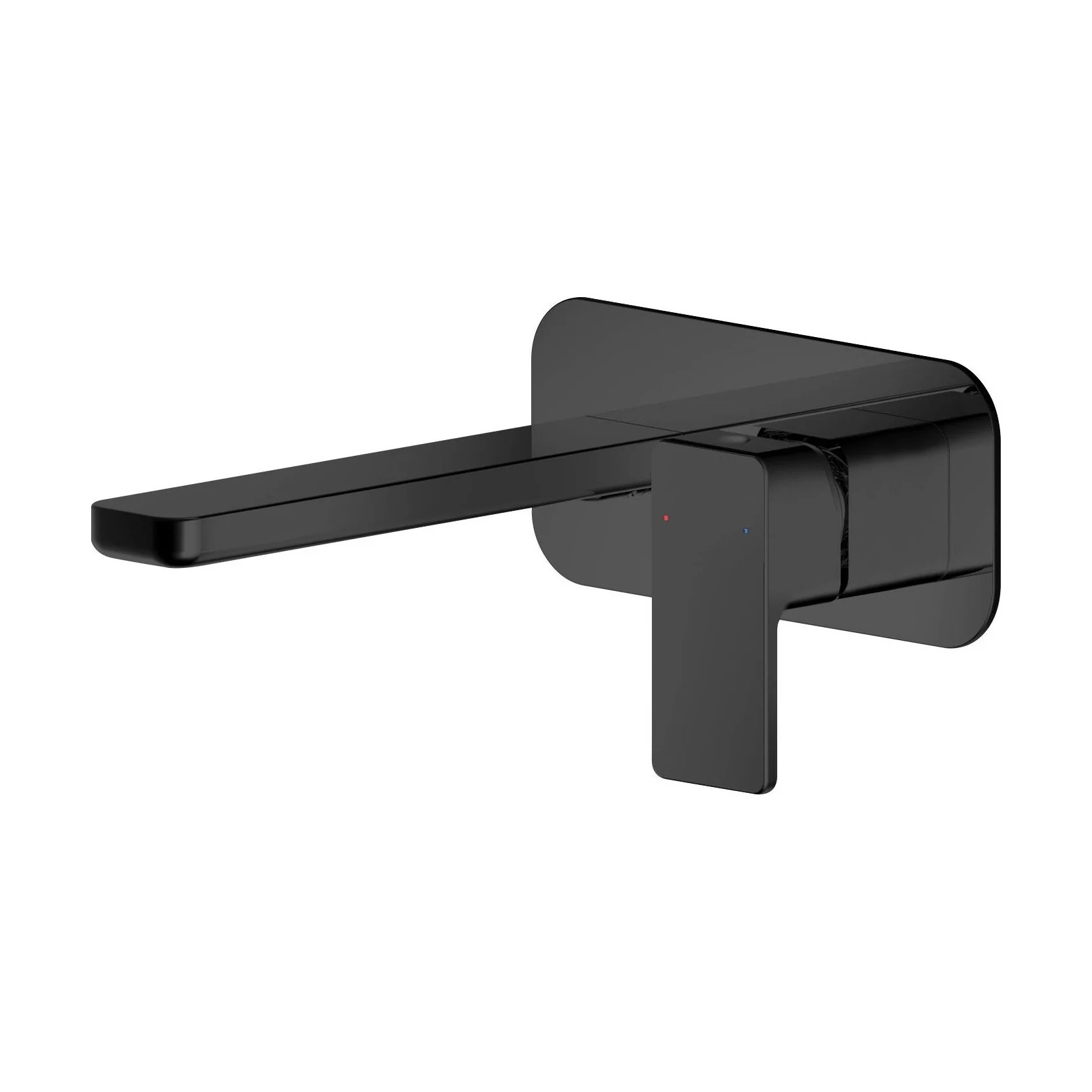 Swinscoe Contemporary Square Wall Mounted 2 Tap Hole Basin Mixer Tap - Choice of Finish - Image 3
