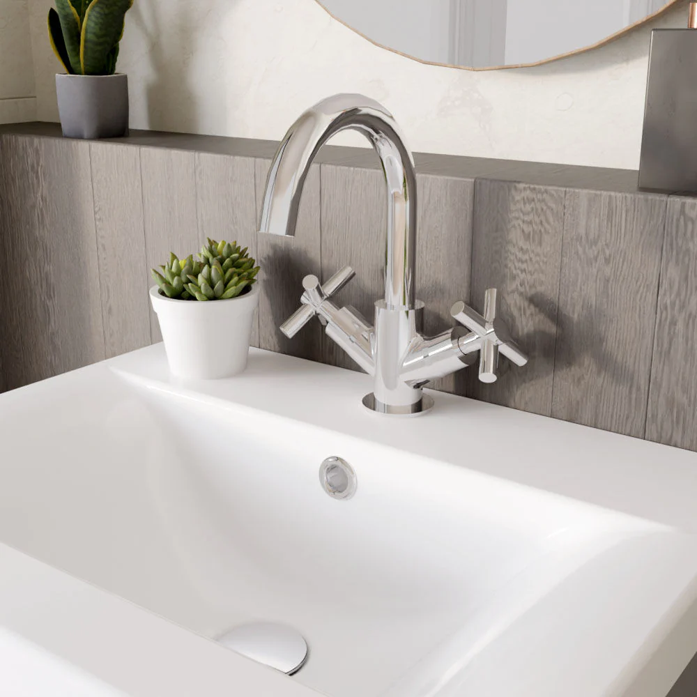 Balterley Evian Round Mono Lever Basin Mixer Tap - Chrome - Image 4