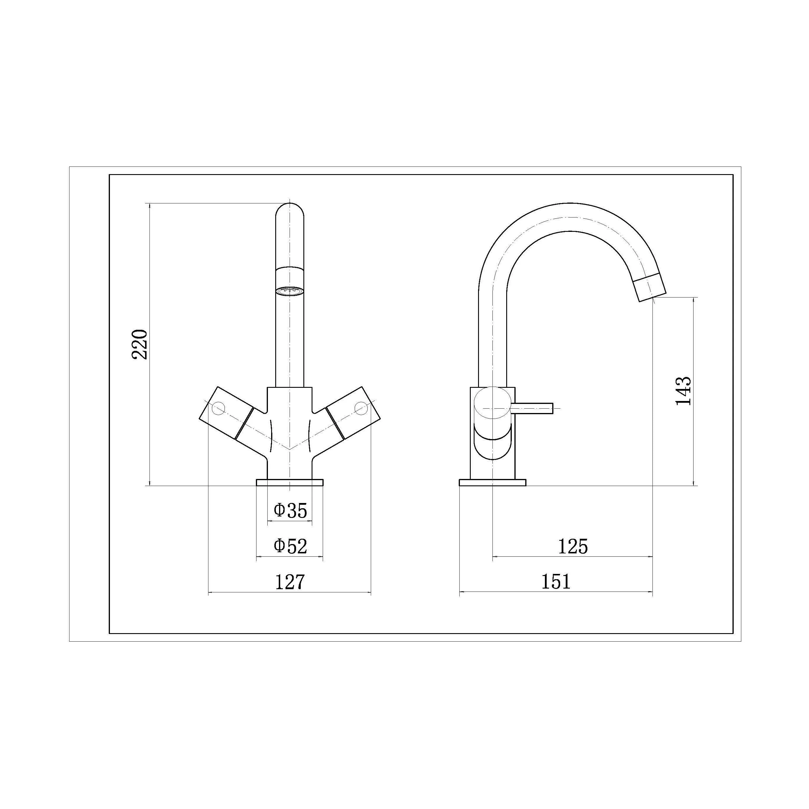 Balterley Evian Round Mono Lever Basin Mixer Tap - Chrome - Image 6