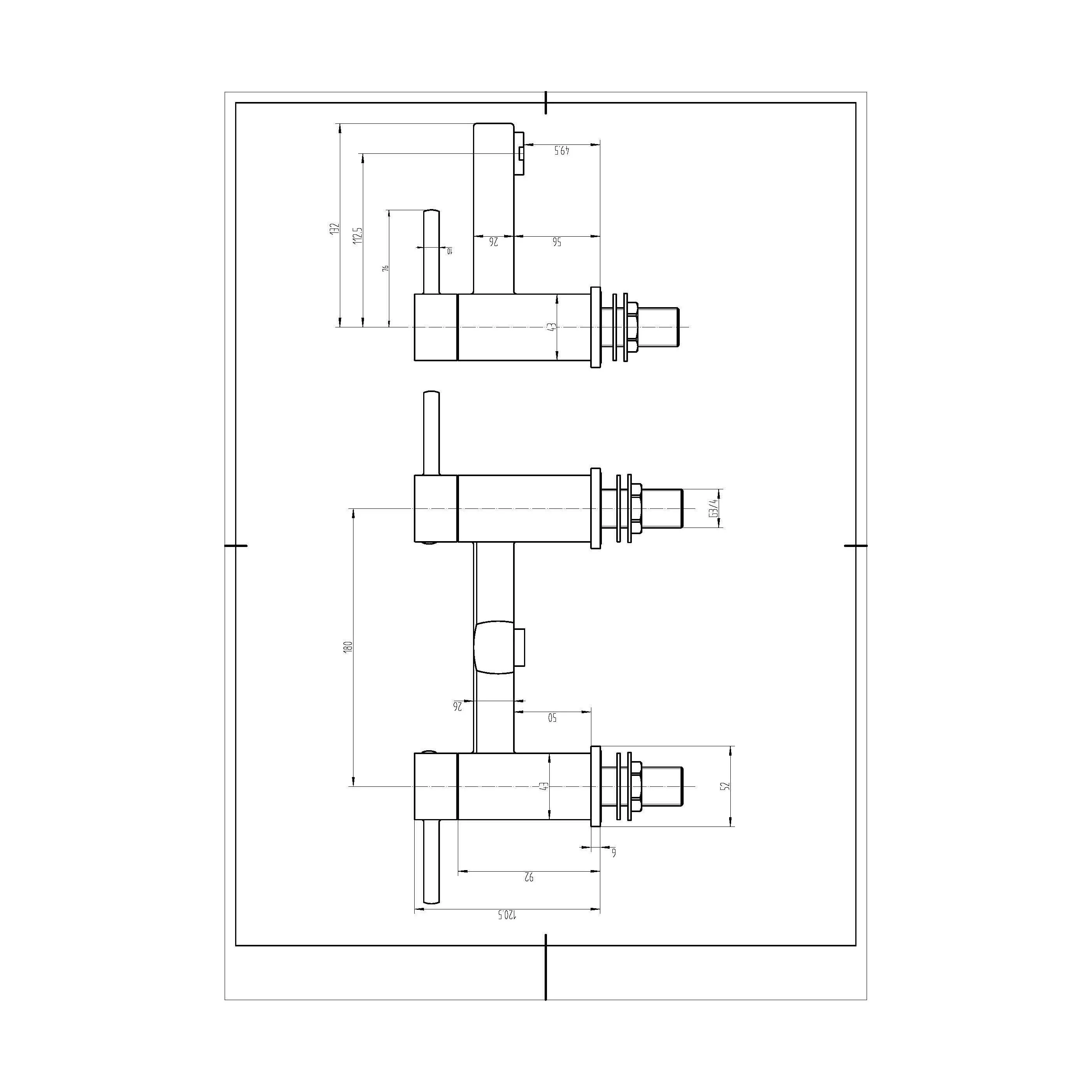Contemporary Bath Filler Mixer Tap - Chrome - Image 4