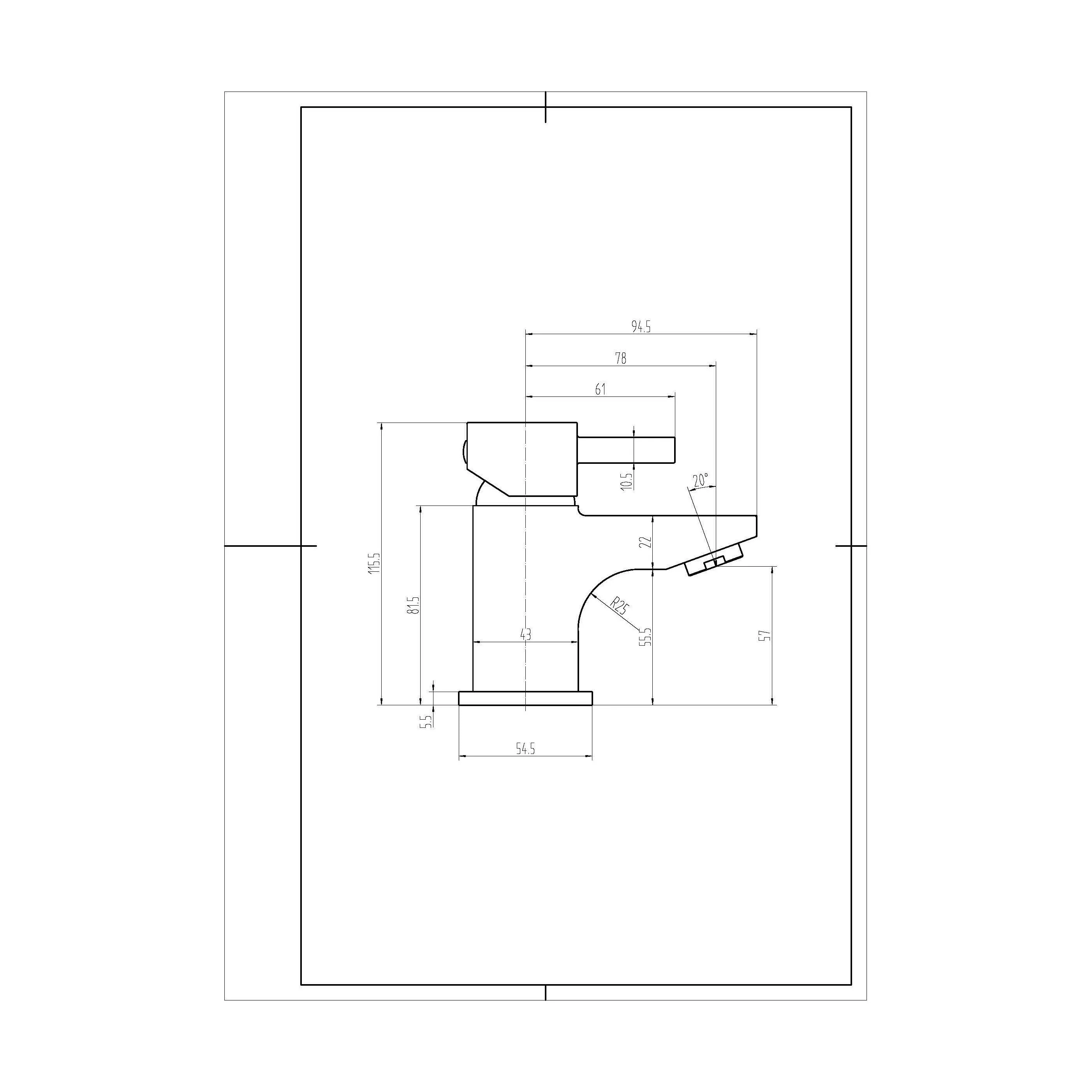 Contemporary Single Lever Mono Basin Mixer Bathroom Sink Tap with Push Button Waste - Chrome - Image 2