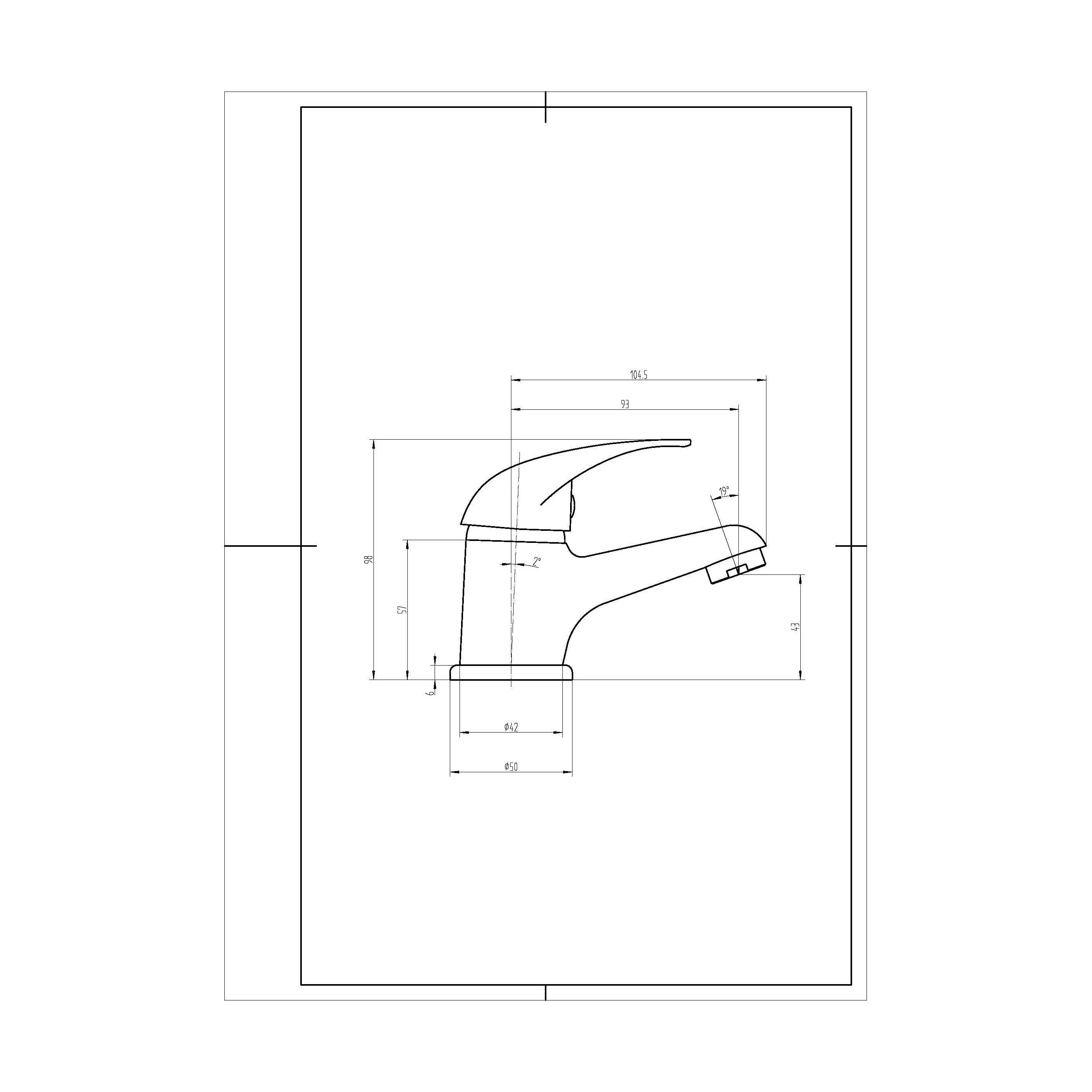 Balterley Willow Single Lever Mono Basin Mixer Tap with Push Button Waste - Chrome - Image 6