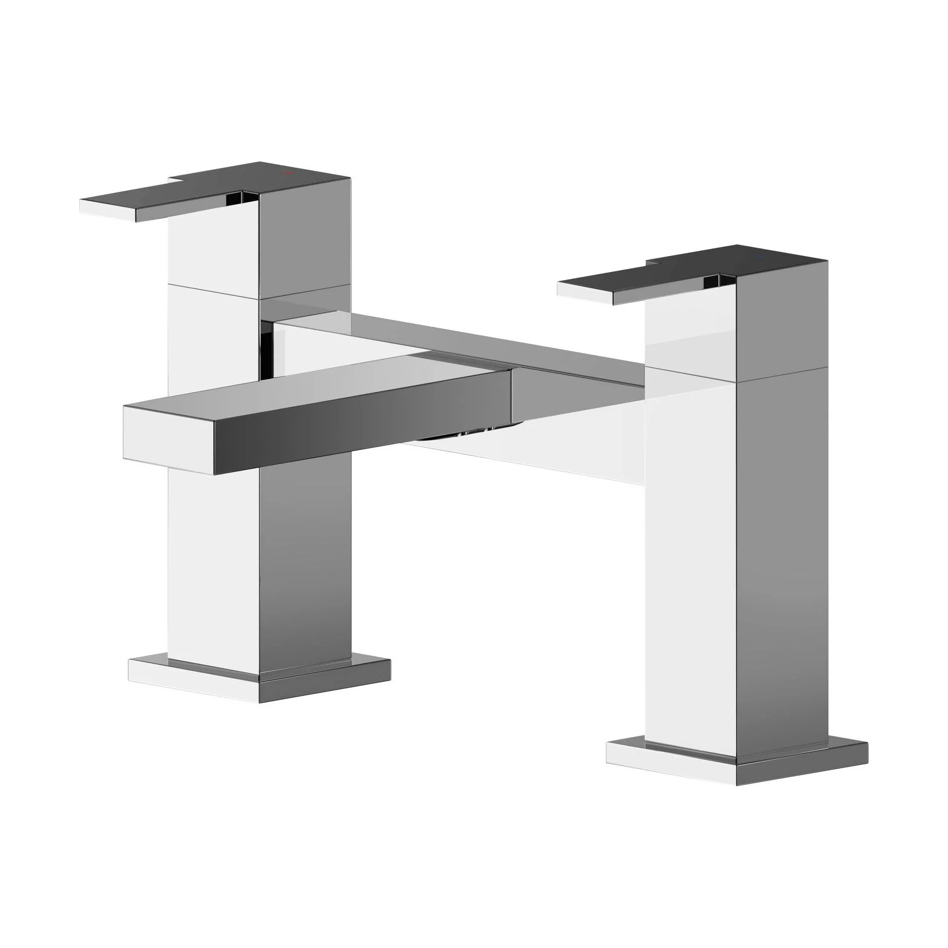 Square Deck Mounted Bath Filler Tap - Chrome - Image 5
