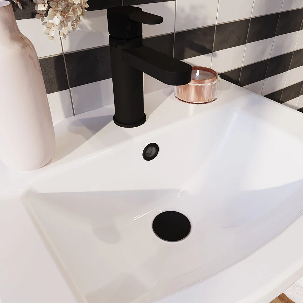 Contemporary Ceramic Accessories Modern Round Basin Overflow Cover - Image 10