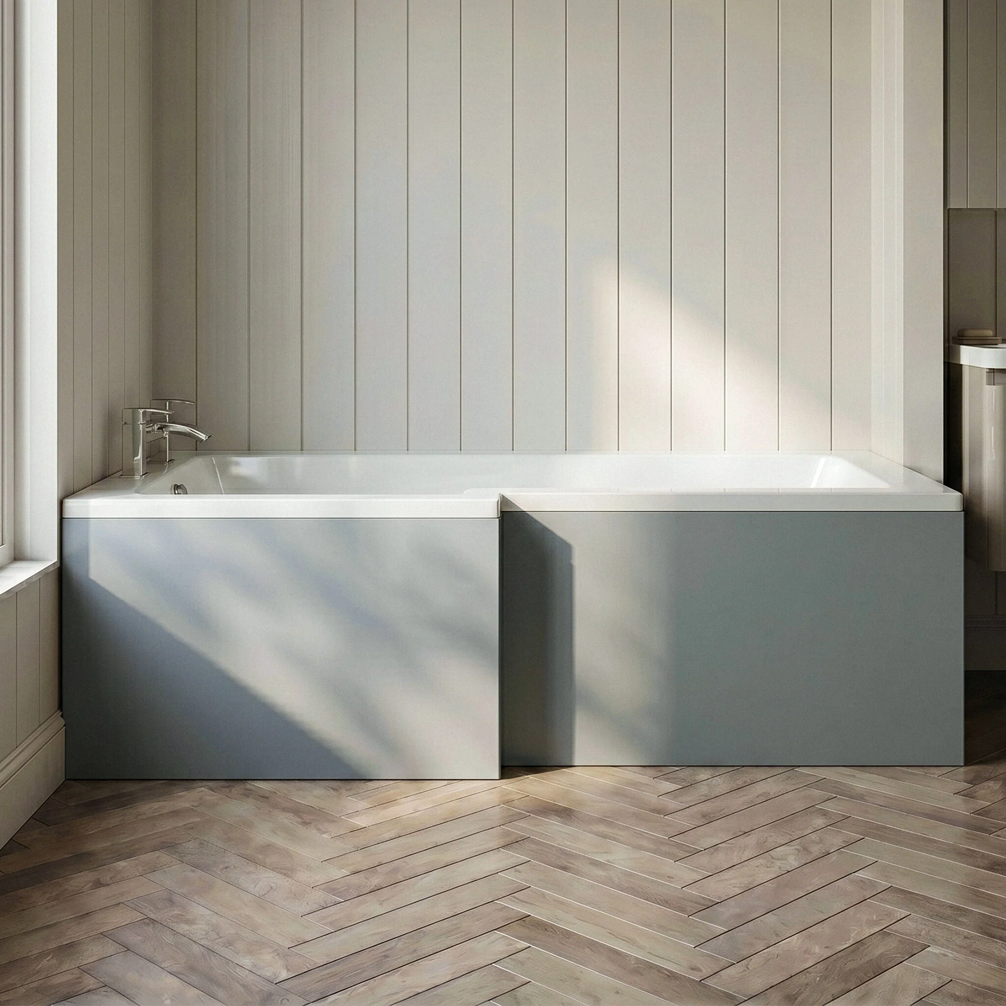 Chartley 1700mm Square Bath Front Panel - Choice of Colour - Image 16