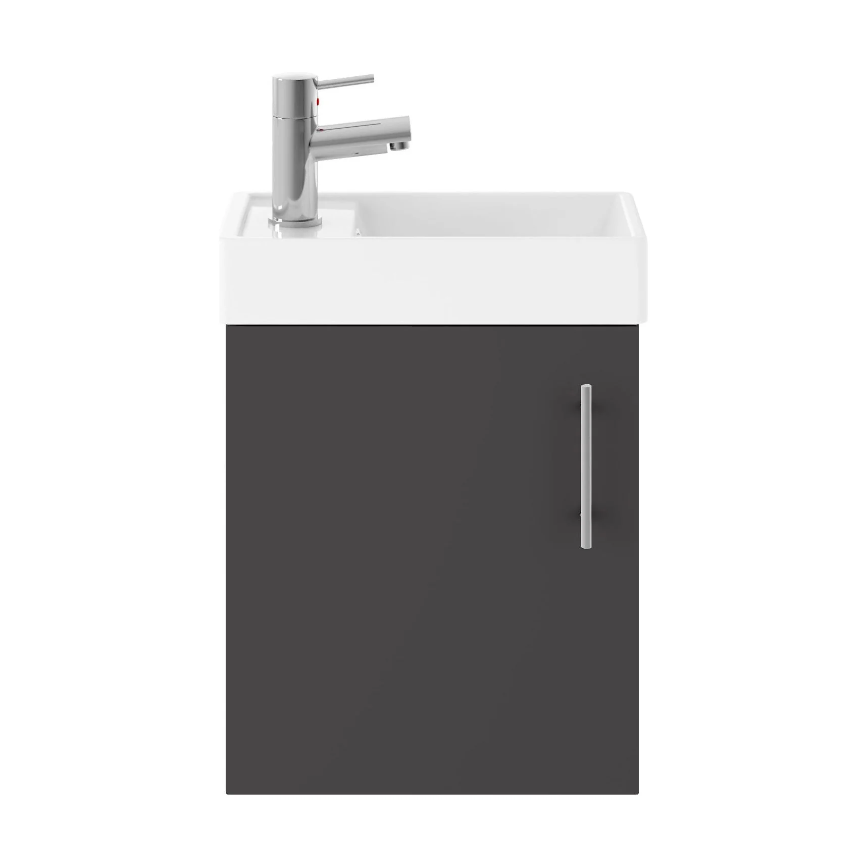 Freehay Compact Cloakroom Vanity Basin Unit, 400mm - Choice of Mount Type, Colour and Handle Finish - Image 126