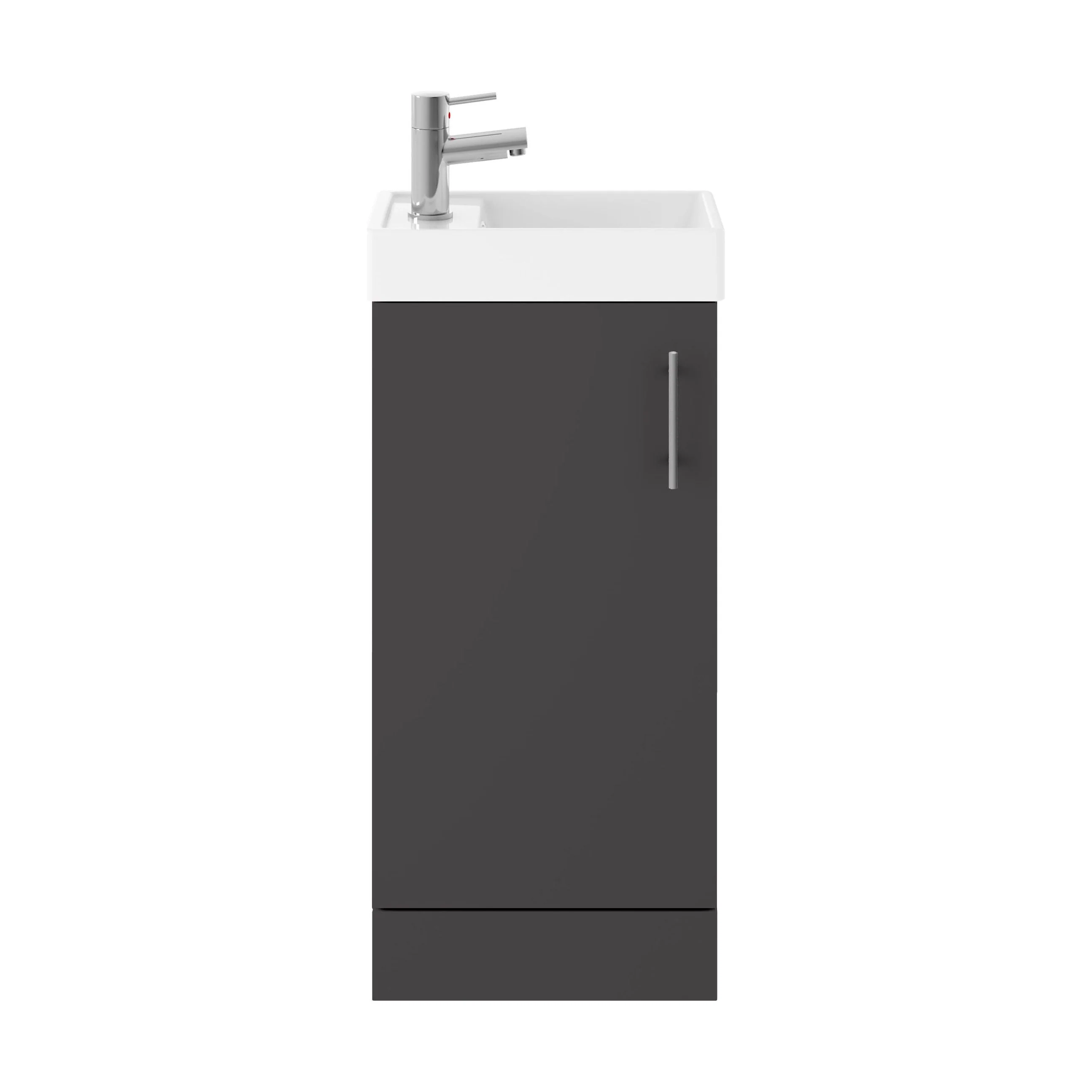 Freehay Compact Cloakroom Vanity Basin Unit, 400mm - Choice of Mount Type, Colour and Handle Finish - Image 127