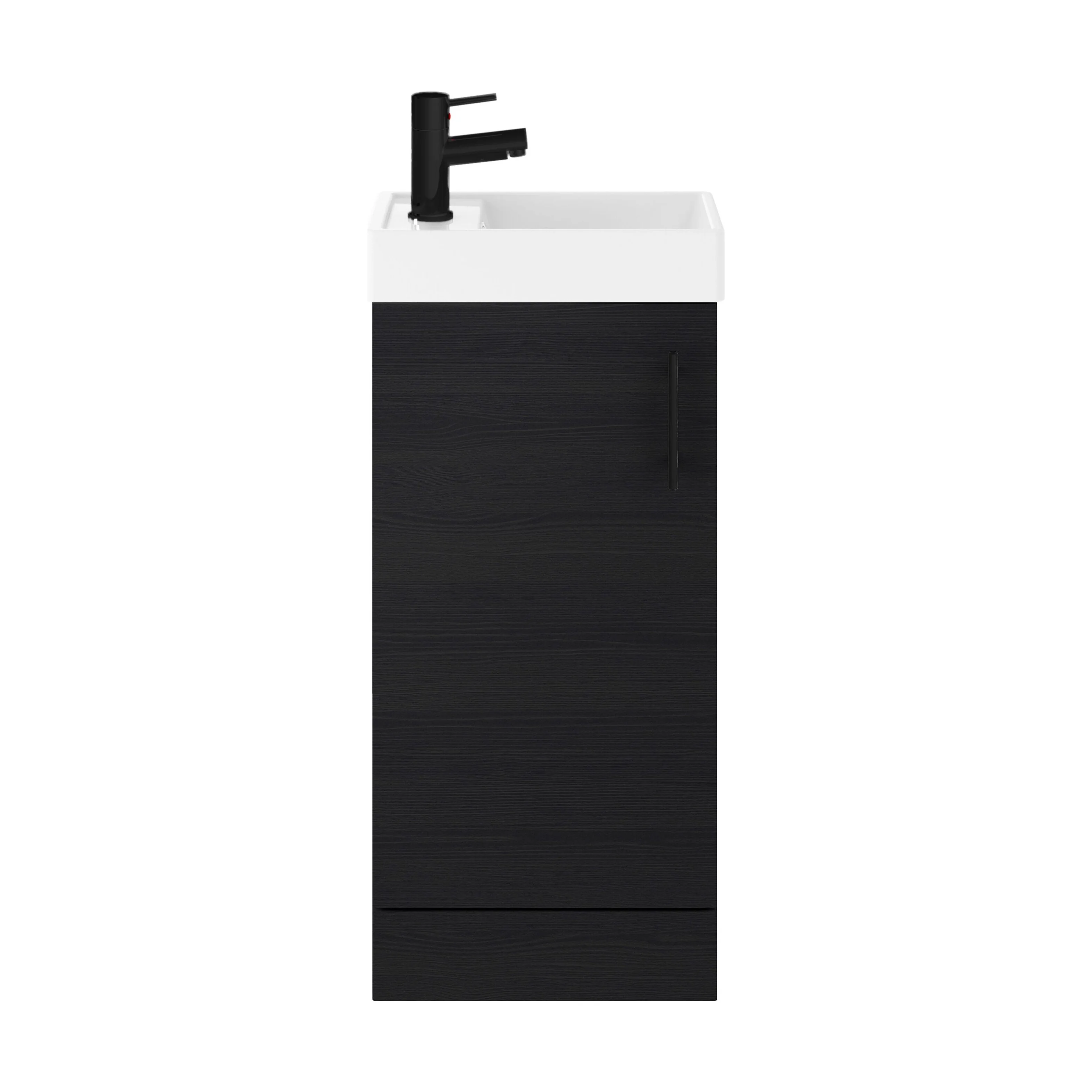Freehay Compact Cloakroom Vanity Basin Unit, 400mm - Choice of Mount Type, Colour and Handle Finish - Image 133