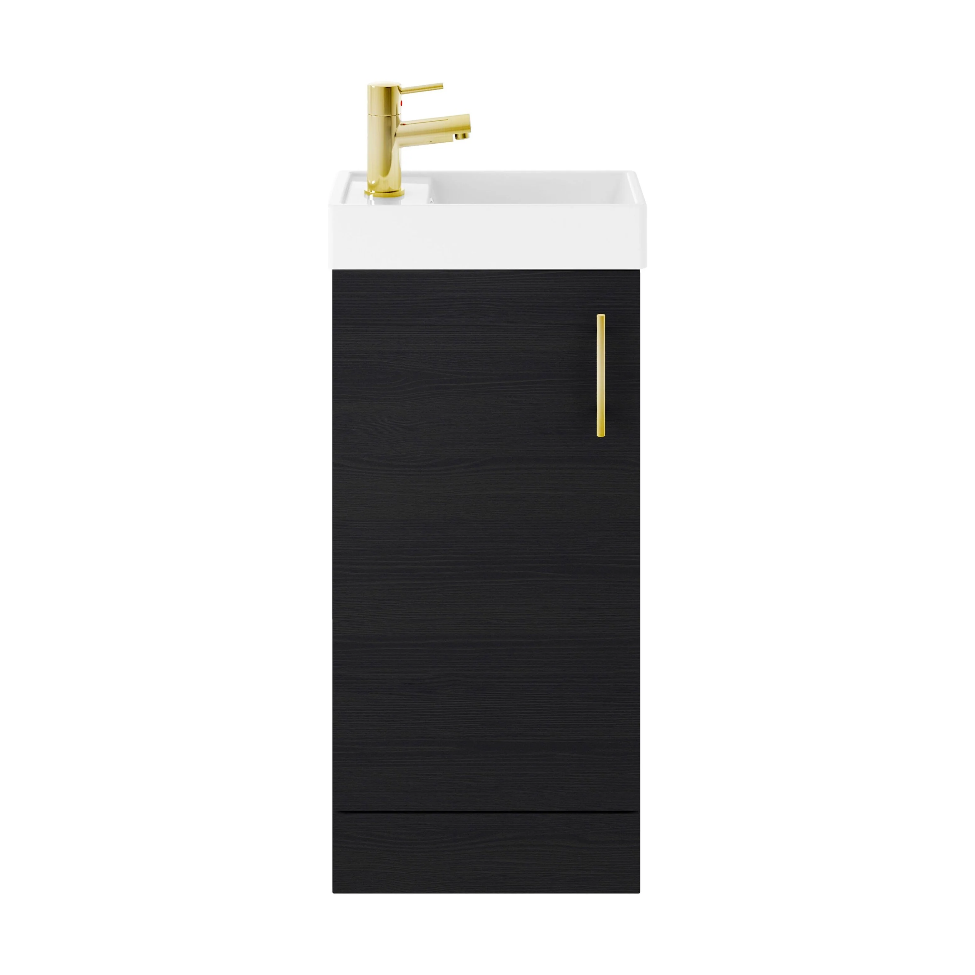 Freehay Compact Cloakroom Vanity Basin Unit, 400mm - Choice of Mount Type, Colour and Handle Finish - Image 134