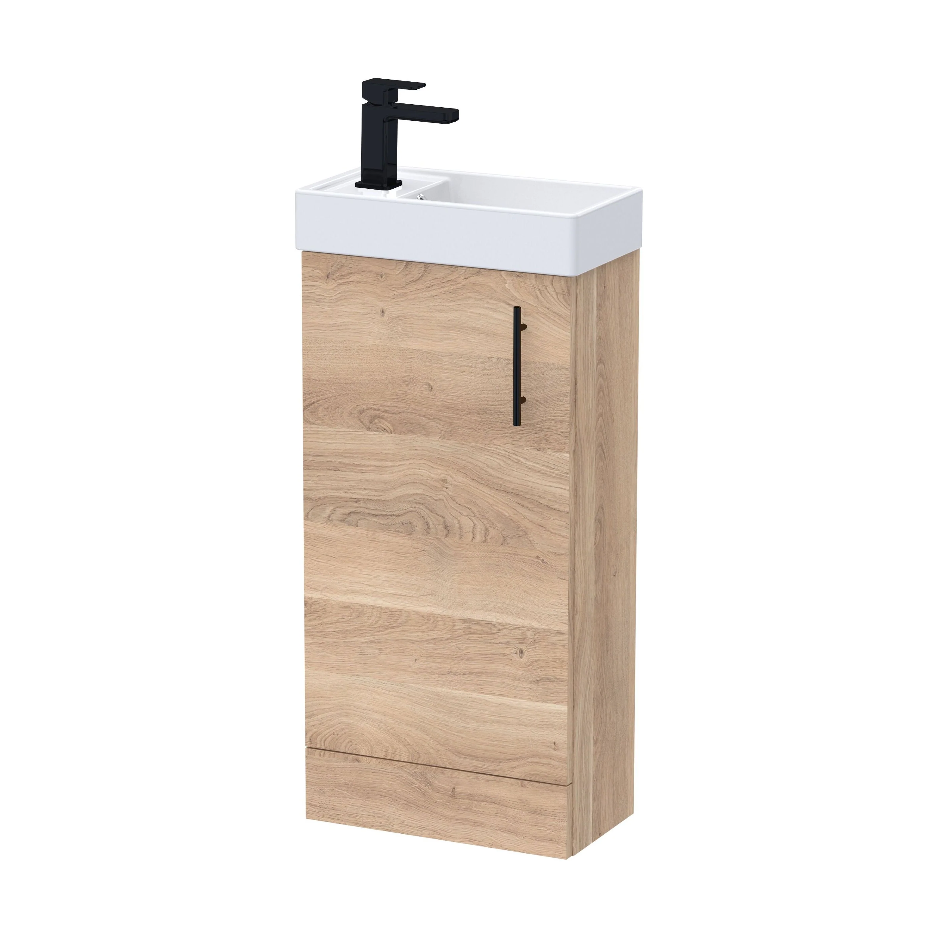Freehay Compact Cloakroom Vanity Basin Unit, 400mm - Choice of Mount Type, Colour and Handle Finish - Image 149