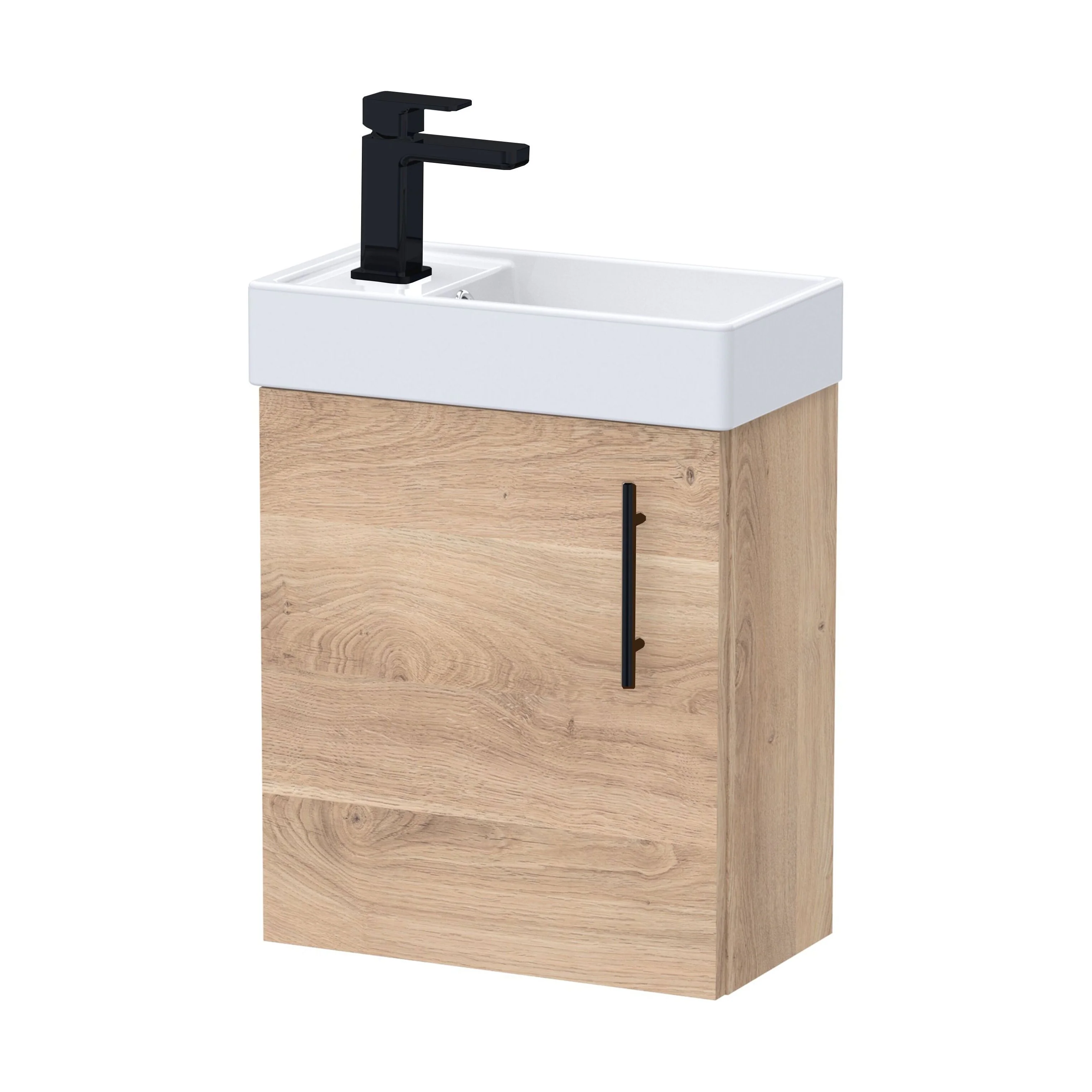 Freehay Compact Cloakroom Vanity Basin Unit, 400mm - Choice of Mount Type, Colour and Handle Finish - Image 151