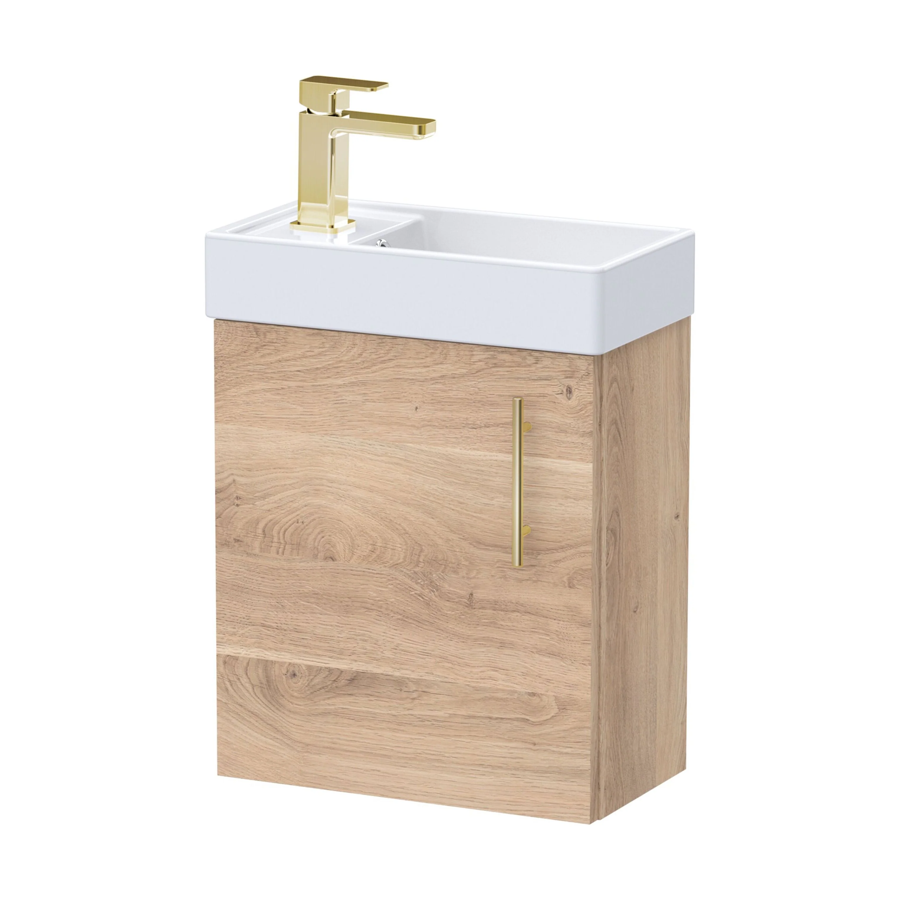 Freehay Compact Cloakroom Vanity Basin Unit, 400mm - Choice of Mount Type, Colour and Handle Finish - Image 152