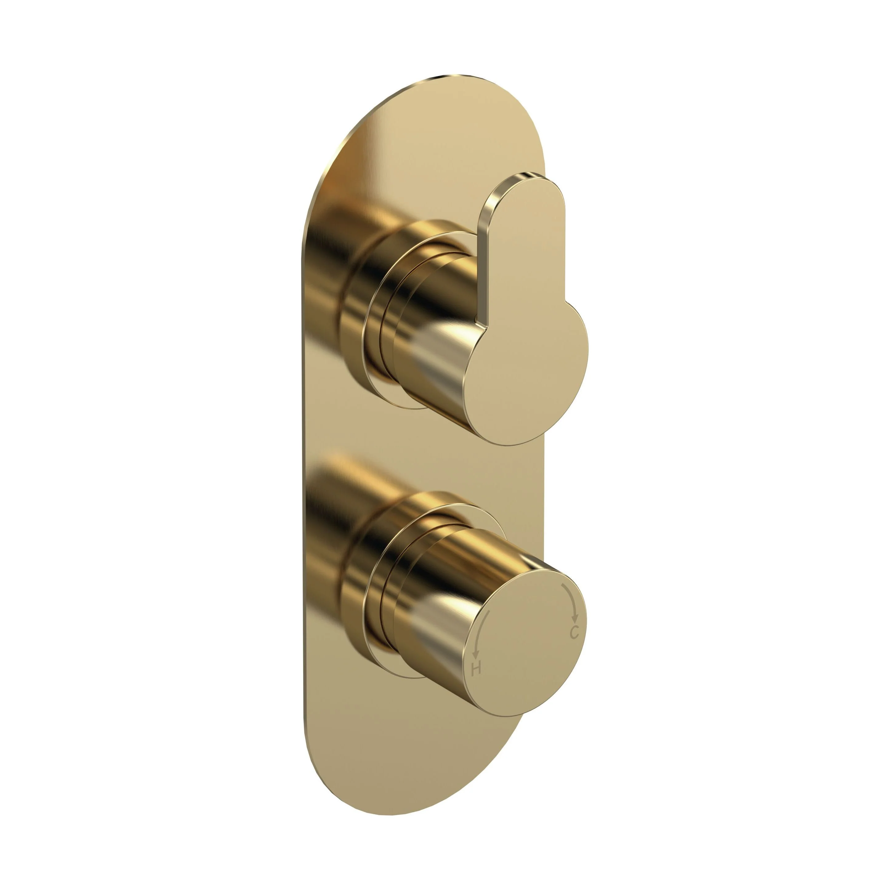 Consall Round Thermostatic One Outlet Shower Valve, Choice of Finish - Image 3