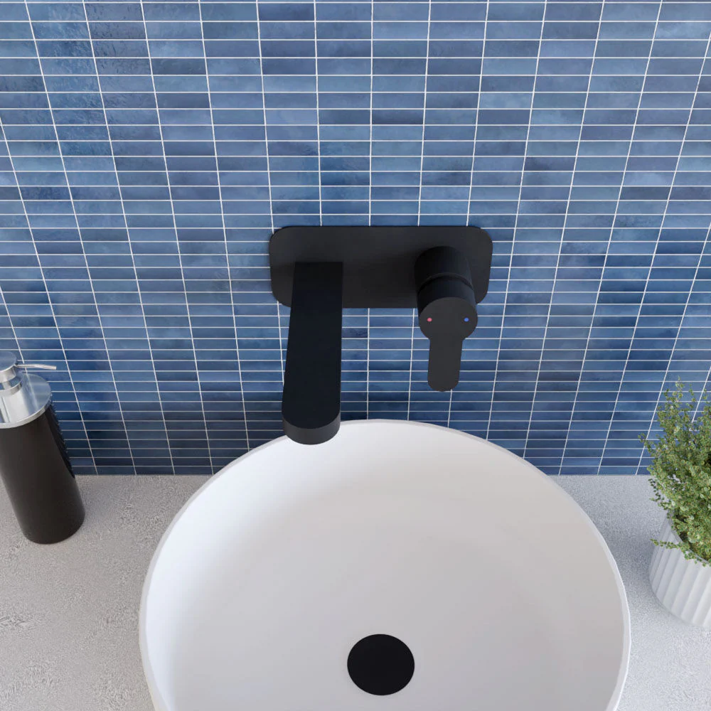 Consall Round Wall Mounted Basin Tap - Choice of Finish - Image 13