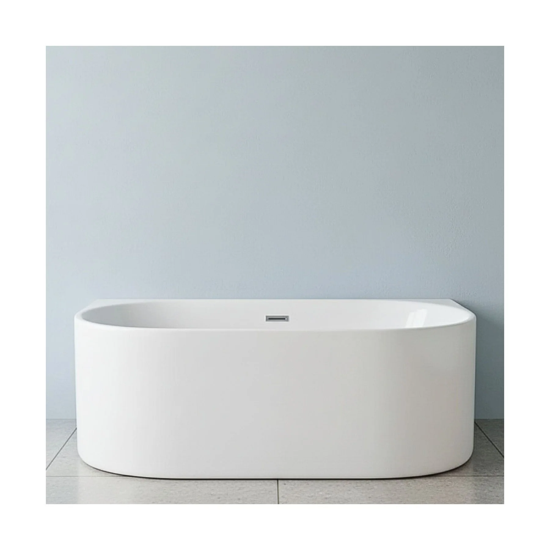 Contemporary Back To Wall Freestanding Bath from Balterley - Modern Design in Multiple Sizes - Image 6