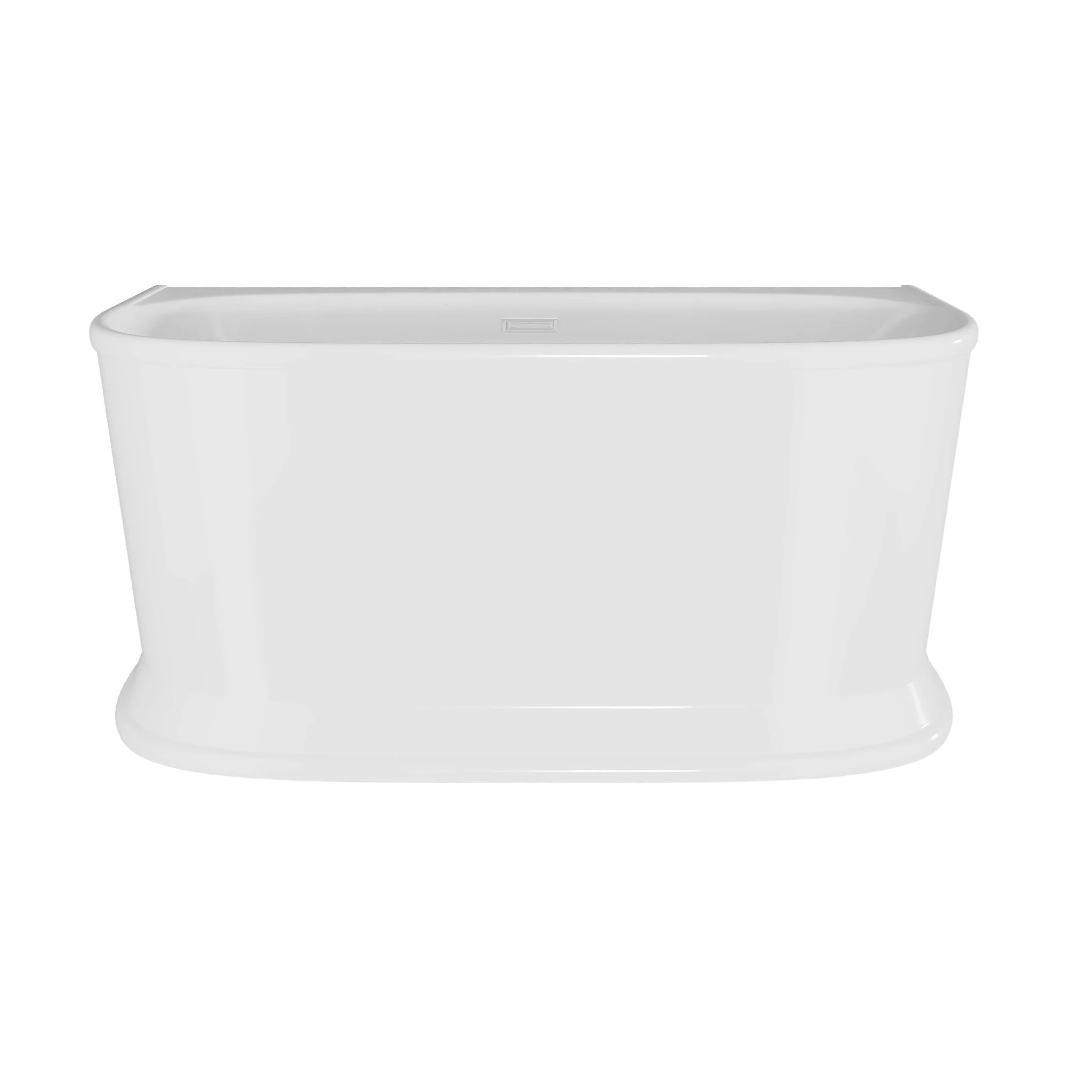 Contemporary Back To Wall Freestanding Bath, Modern Double Ended Design - Choice of Size - Image 5
