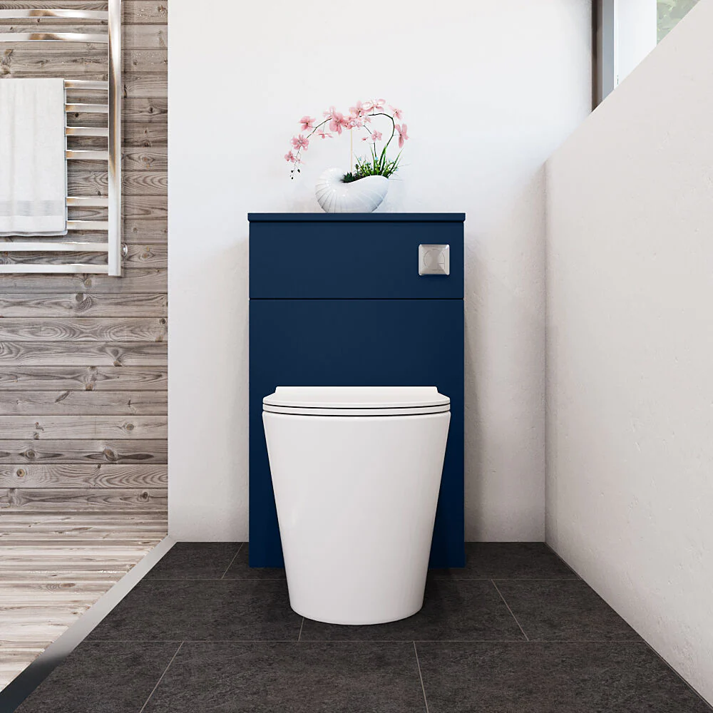Bramshall 500mm Floor-Standing Contemporary Compact WC Toilet Unit - Image 11