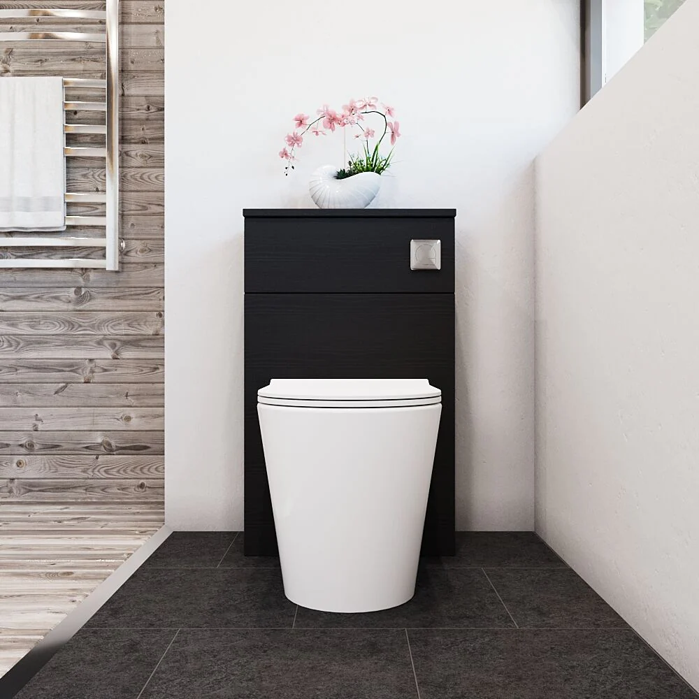 Bramshall 500mm Floor-Standing Contemporary Compact WC Toilet Unit - Image 14