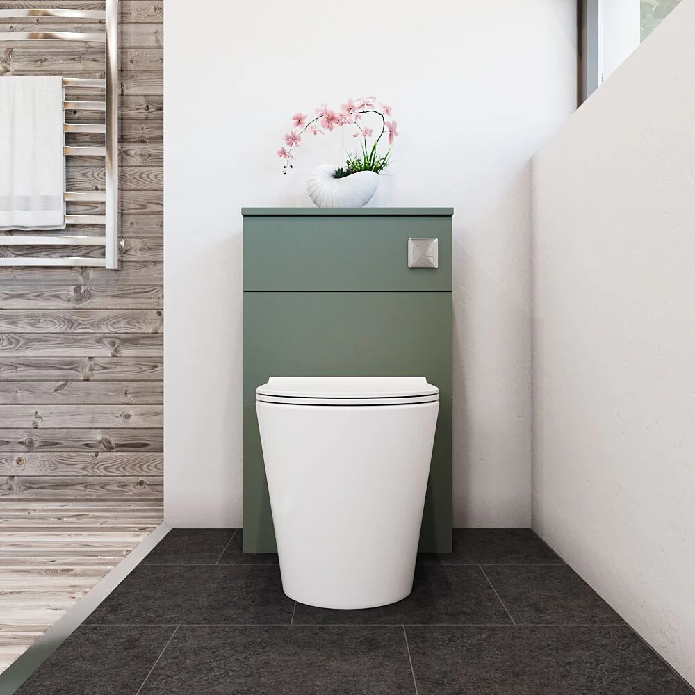 Bramshall 500mm Floor-Standing Contemporary Compact WC Toilet Unit - Image 15