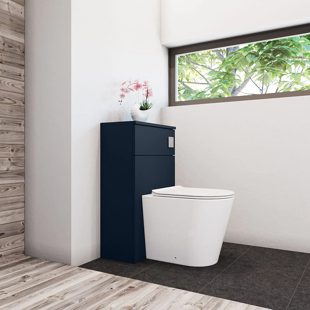 Bramshall 500mm Floor-Standing Contemporary Compact WC Toilet Unit - Image 25