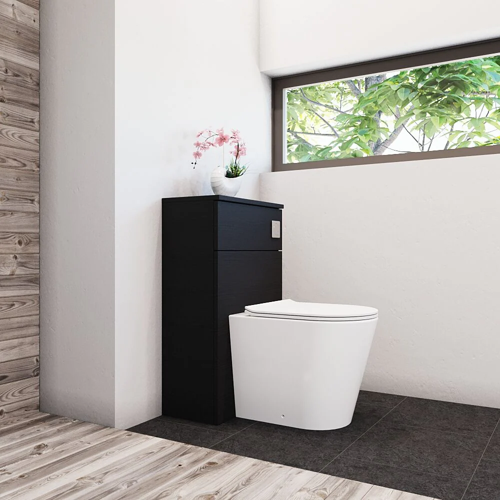 Bramshall 500mm Floor-Standing Contemporary Compact WC Toilet Unit - Image 30