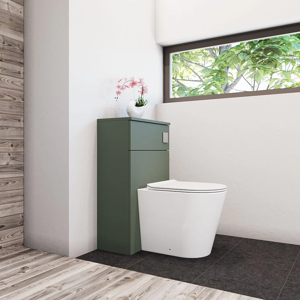 Bramshall 500mm Floor-Standing Contemporary Compact WC Toilet Unit - Image 31